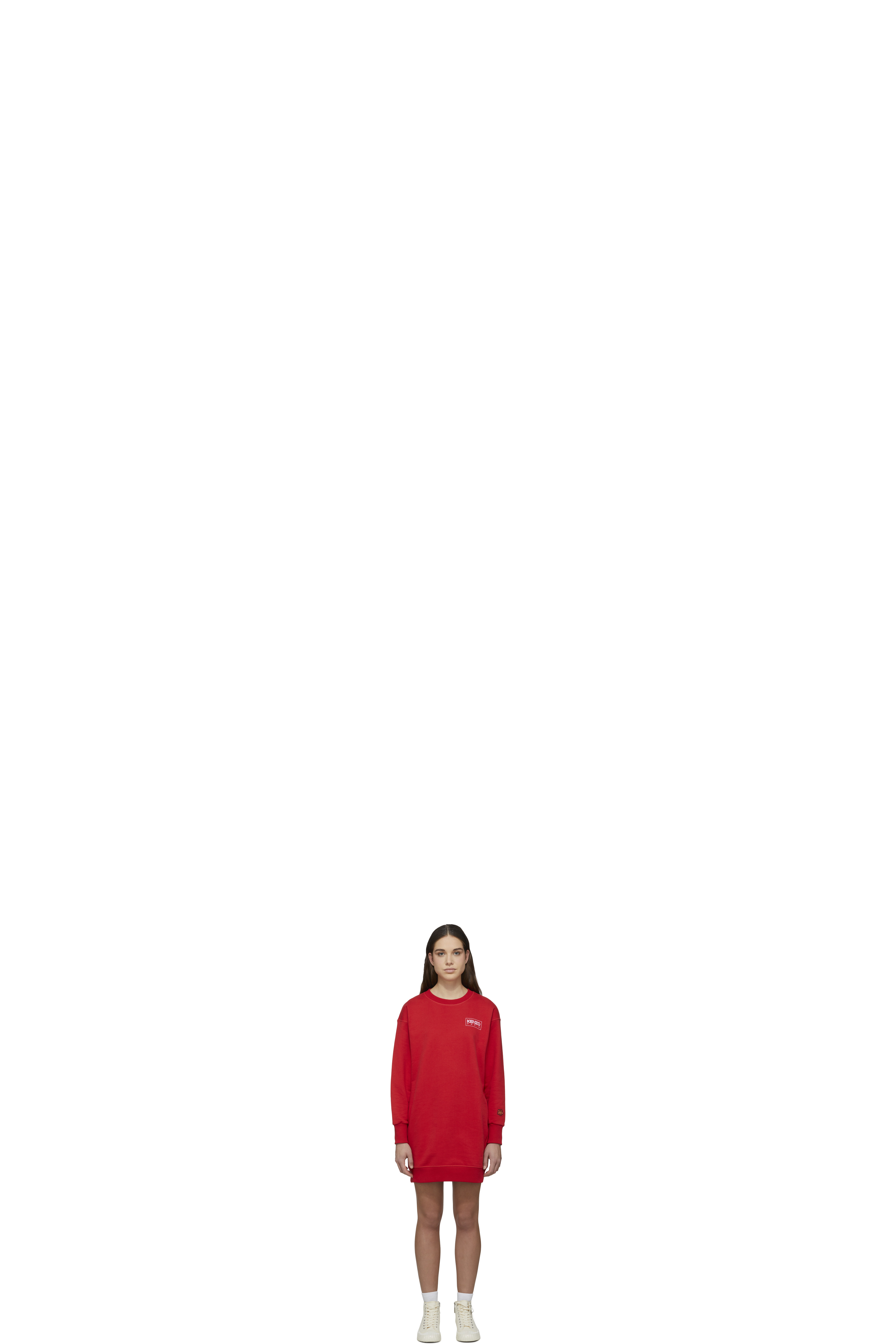 Red Logo Sweater Dress