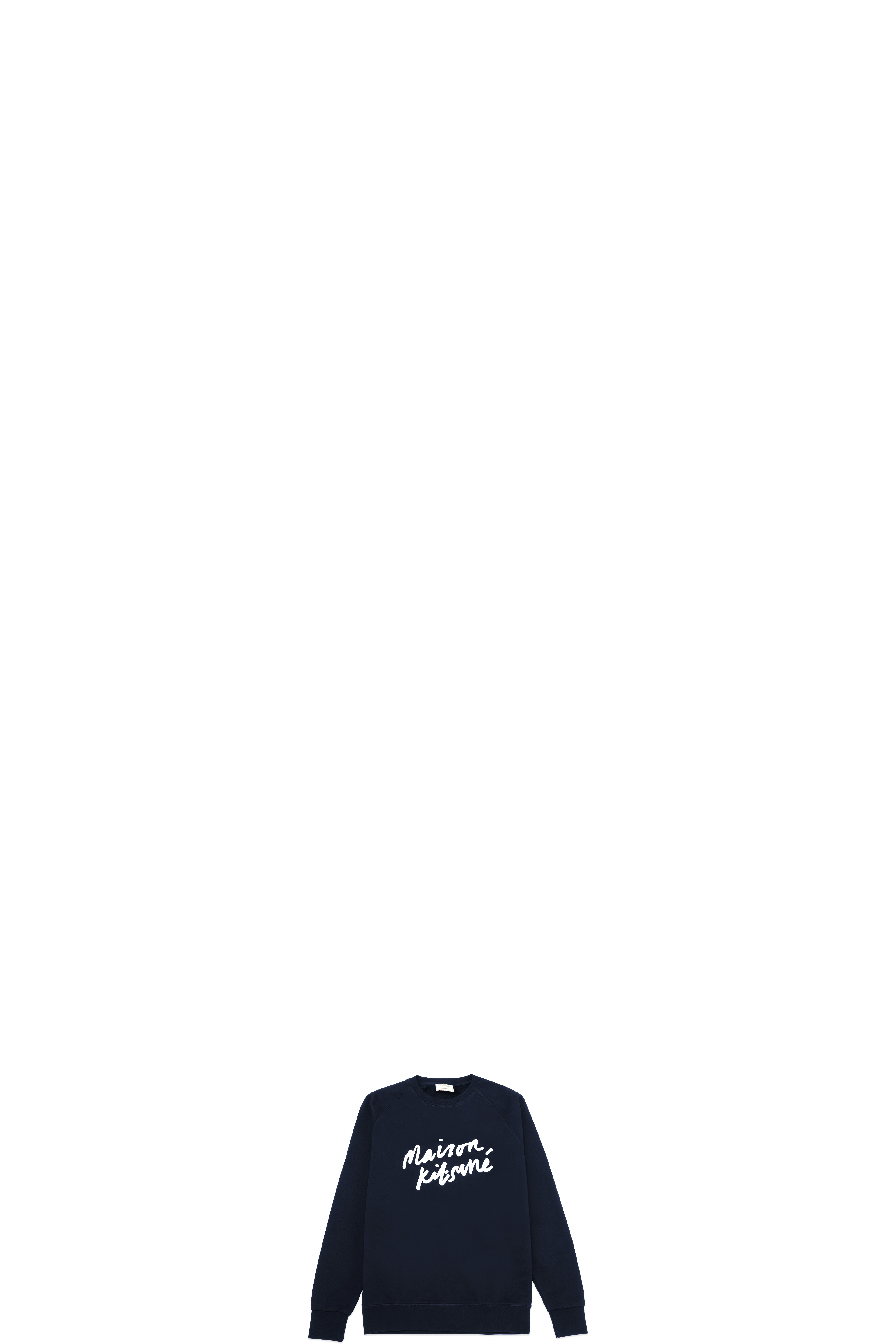 Blue Handwriting Clean Crew Sweater