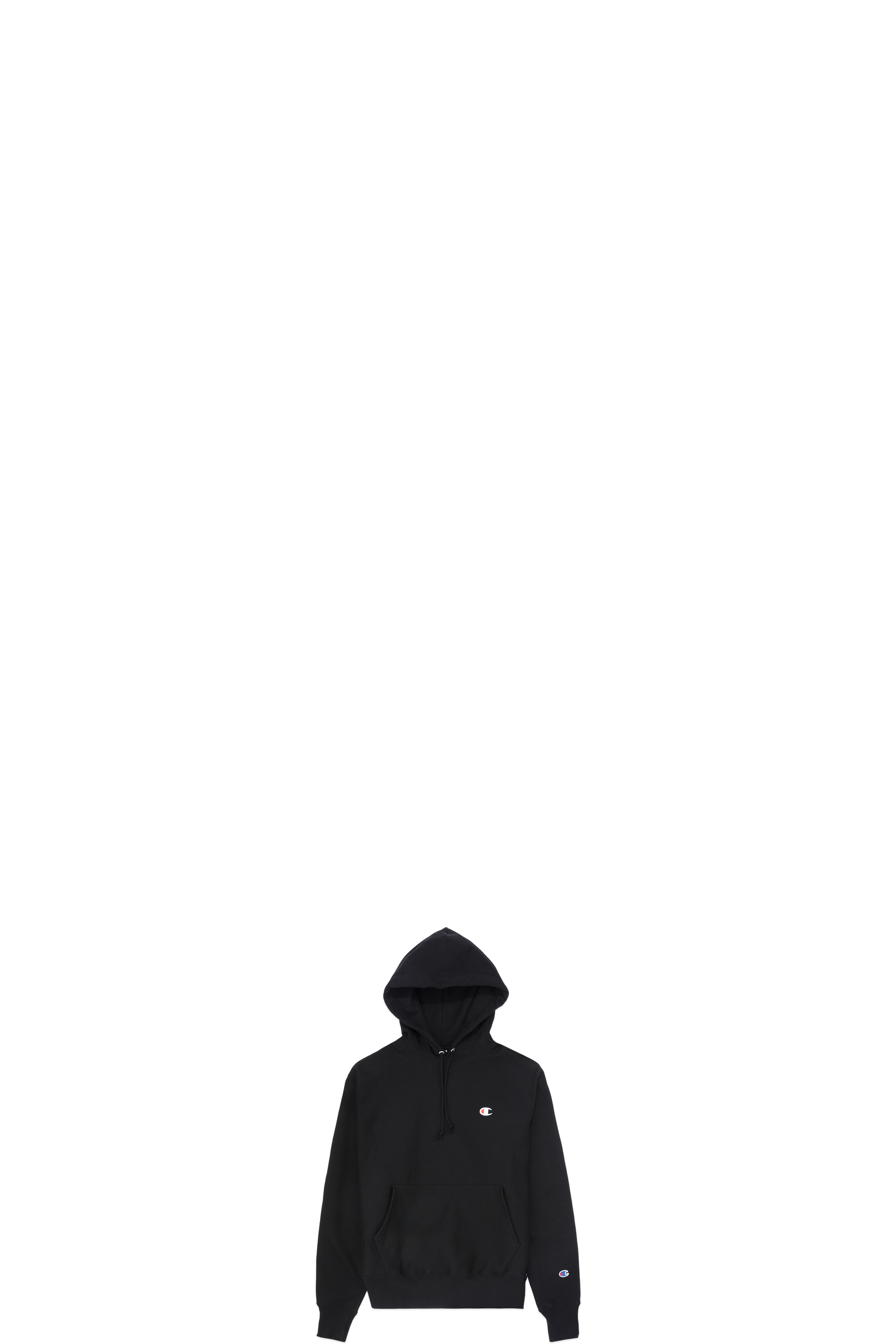 Veste à Capuche Tissage Inversé Noir