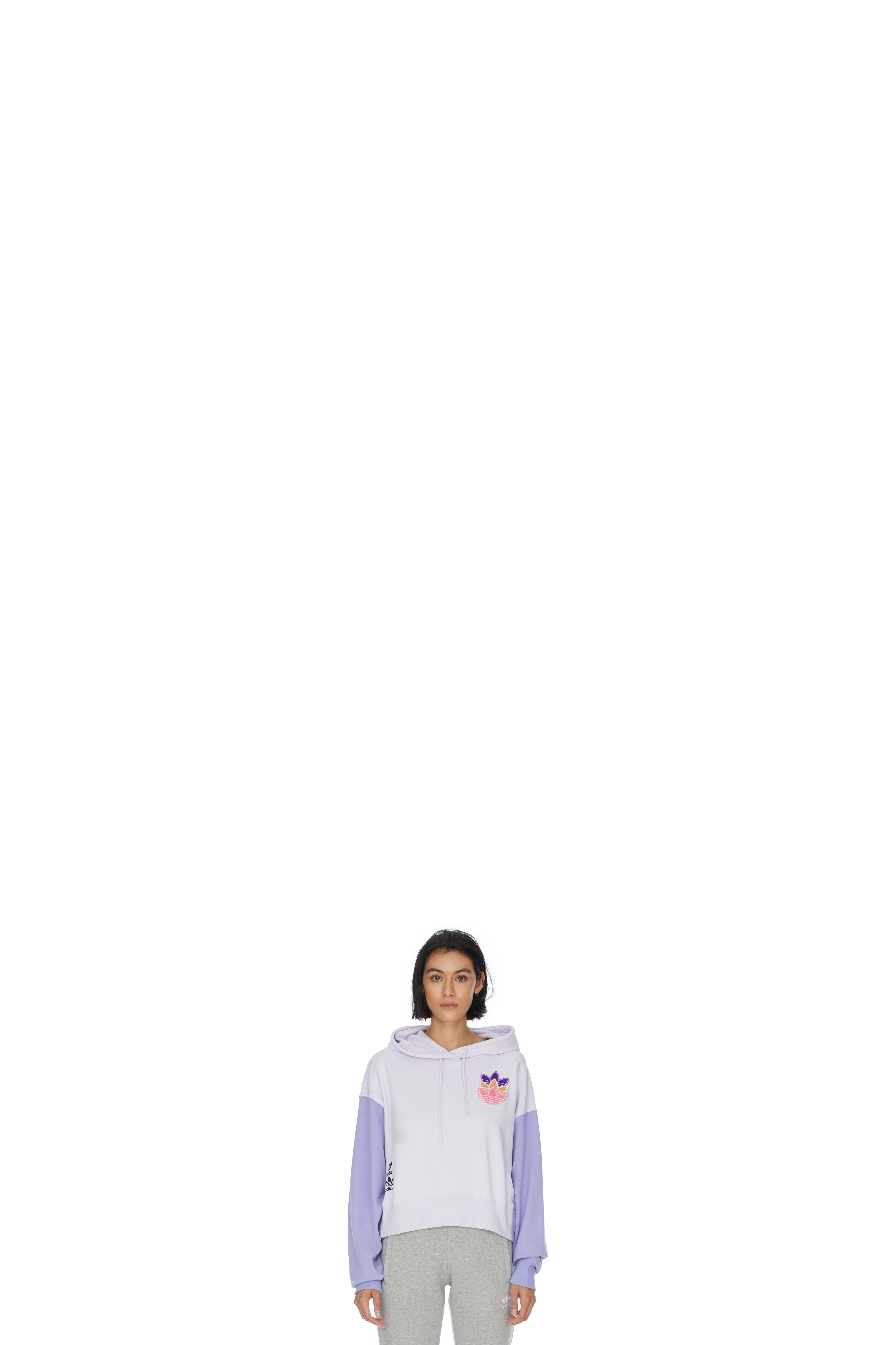 Veste à Capuche Court Logo Play Mauve