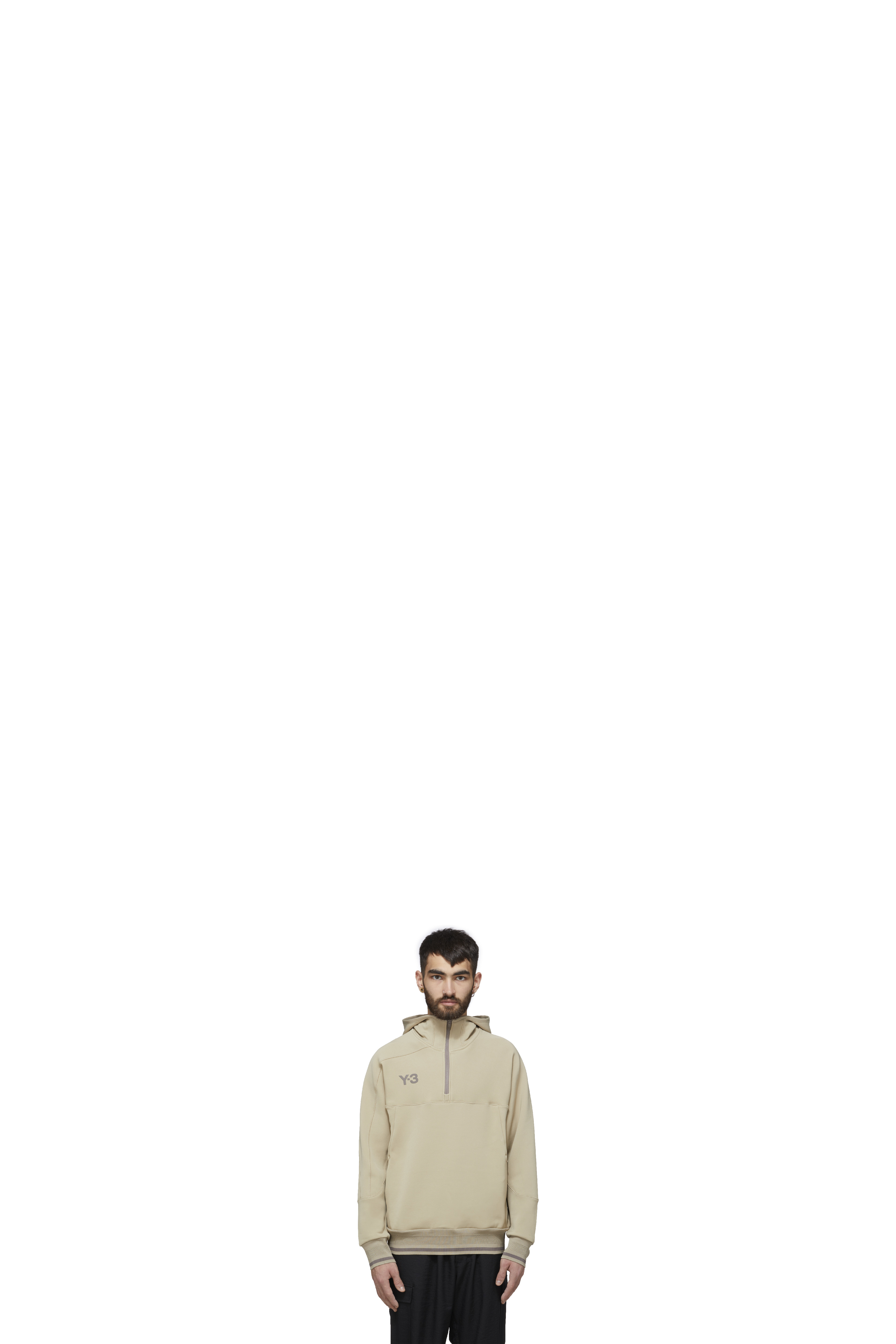 Neutrals Logo Half-Zip Track Hoodie