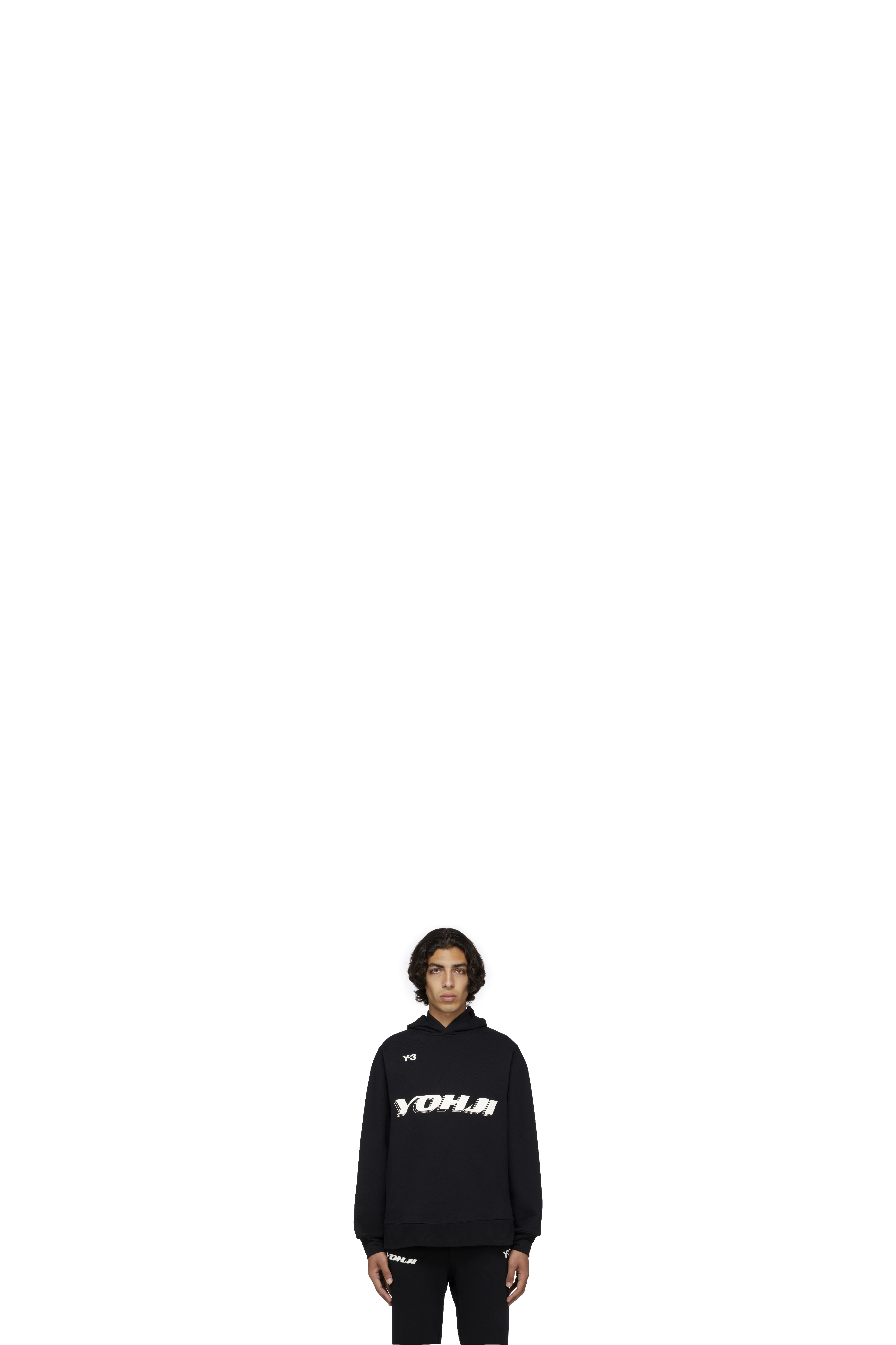 Pull à Capuche avec Graphique Noir