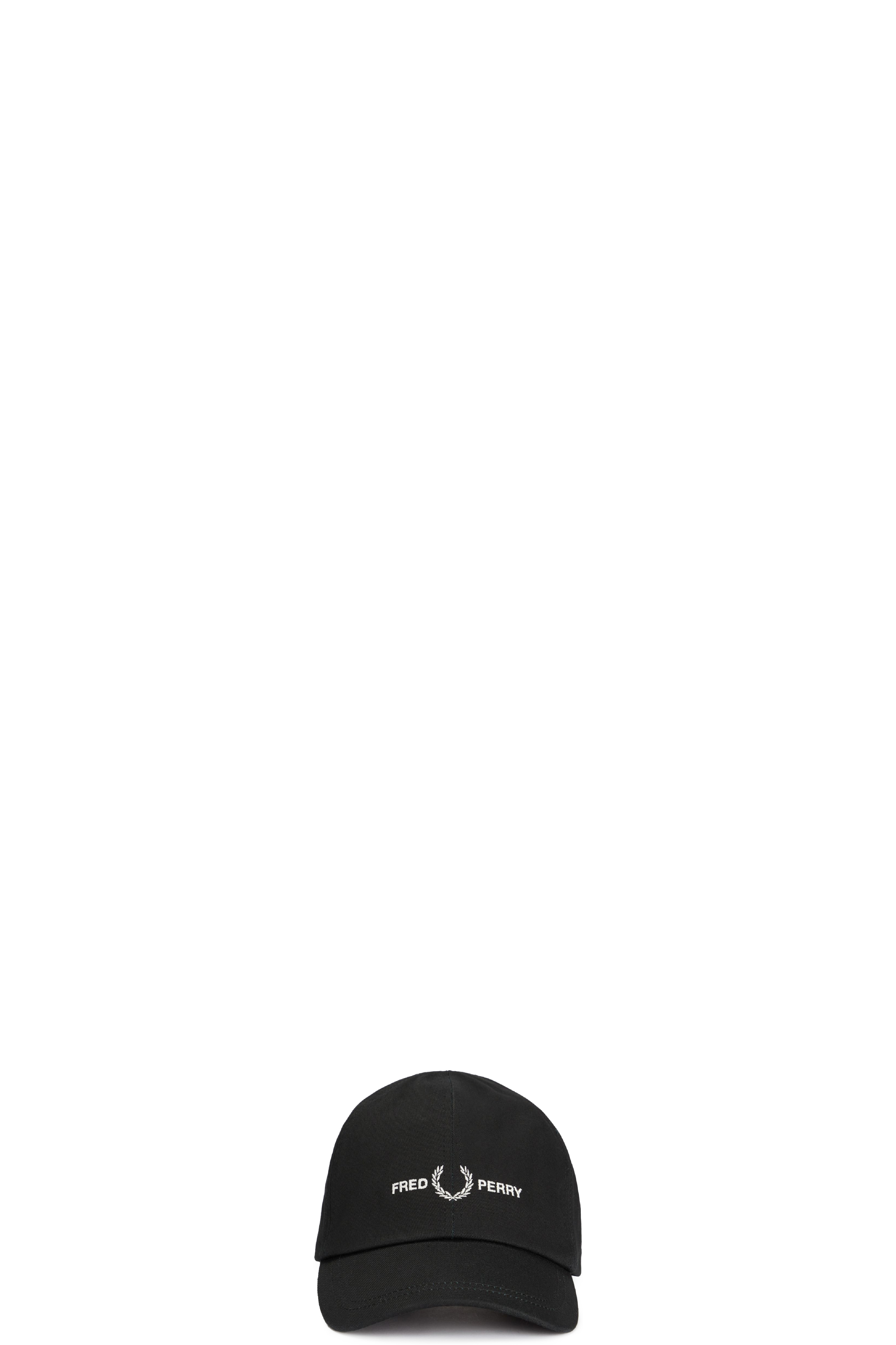 Casquette en Sergé à Logo Noir