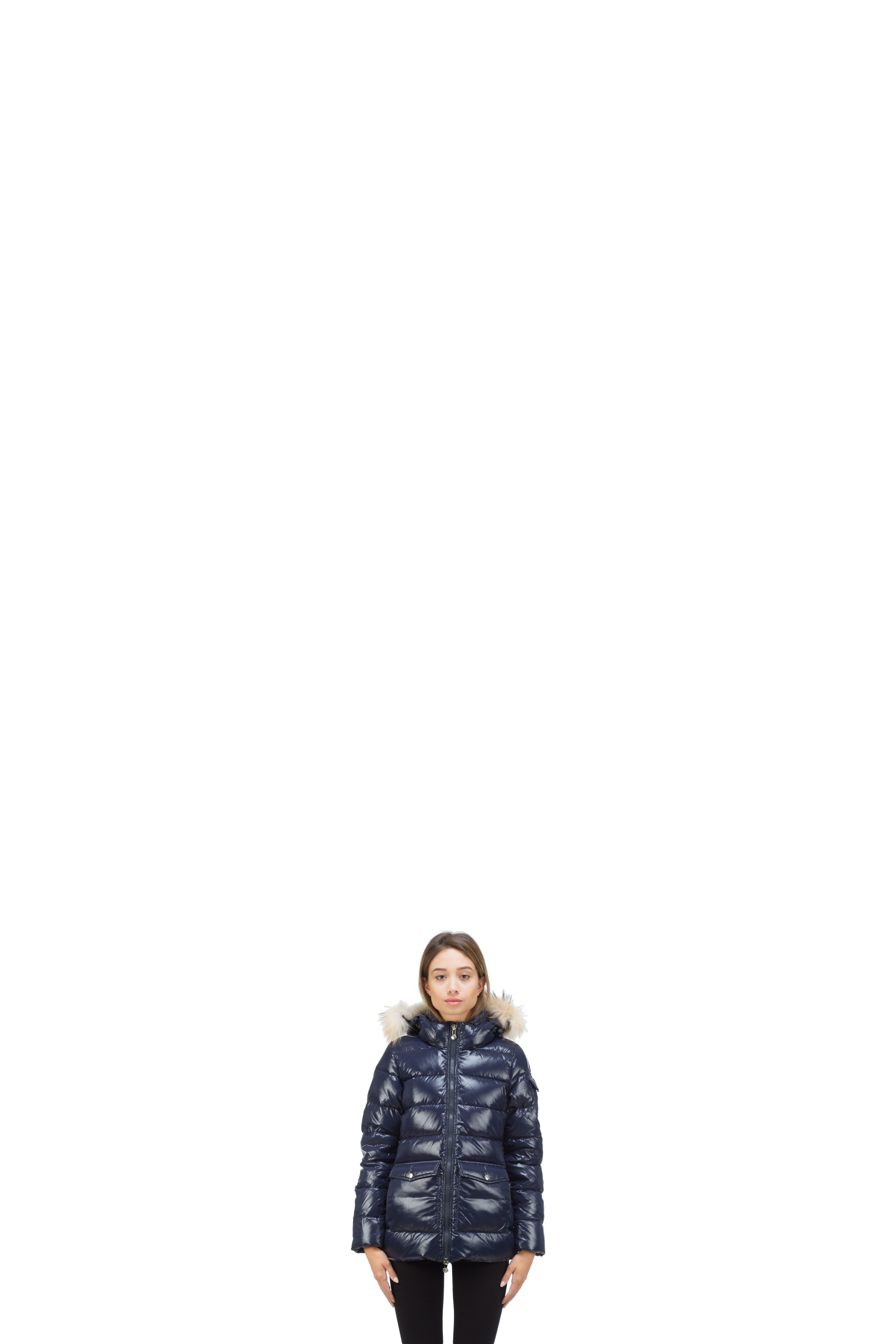 Blue Authentic Shiny Fur Jacket