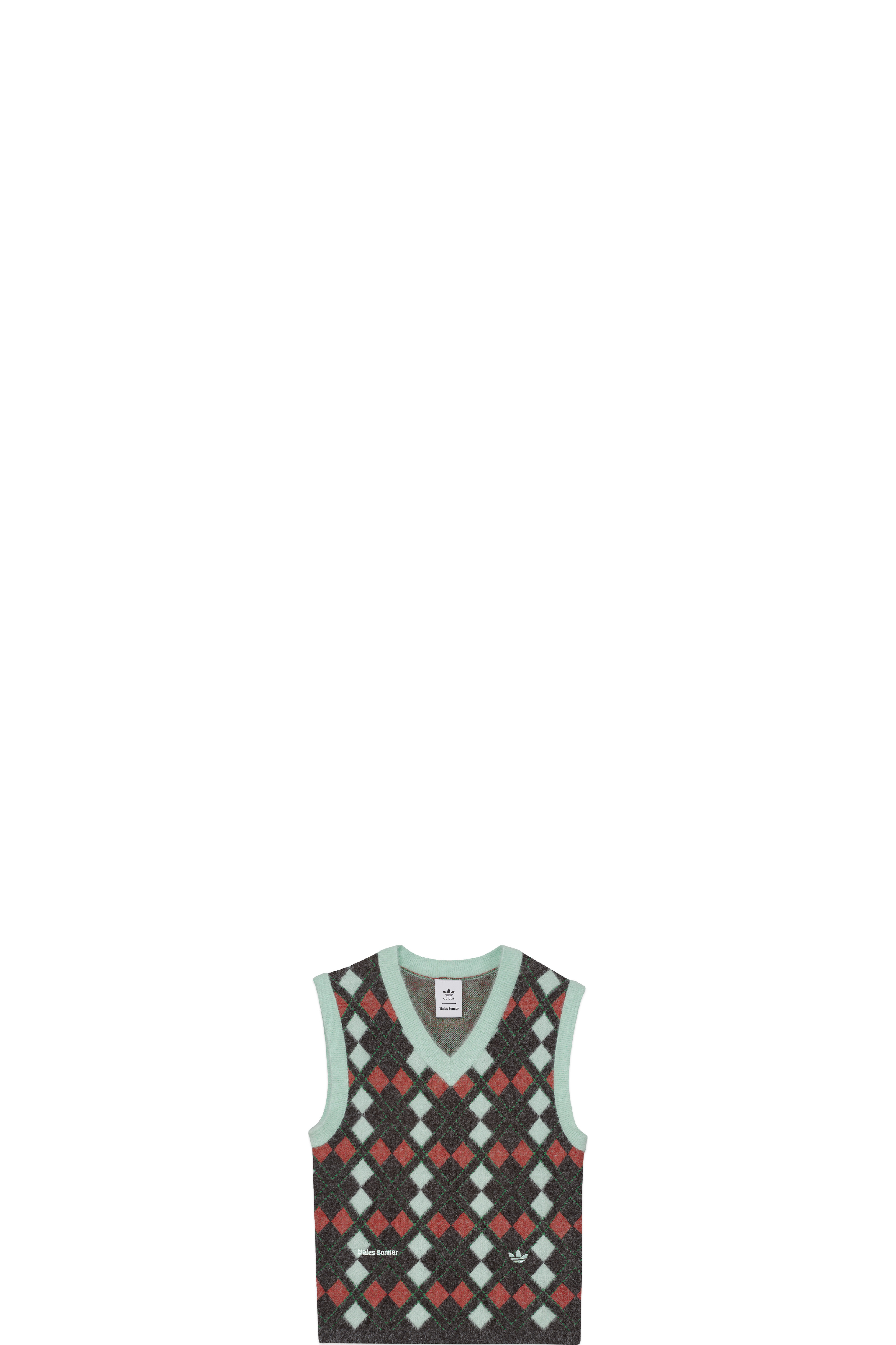 Veste Sans Manche en Maille Wales Bonner Multicolores