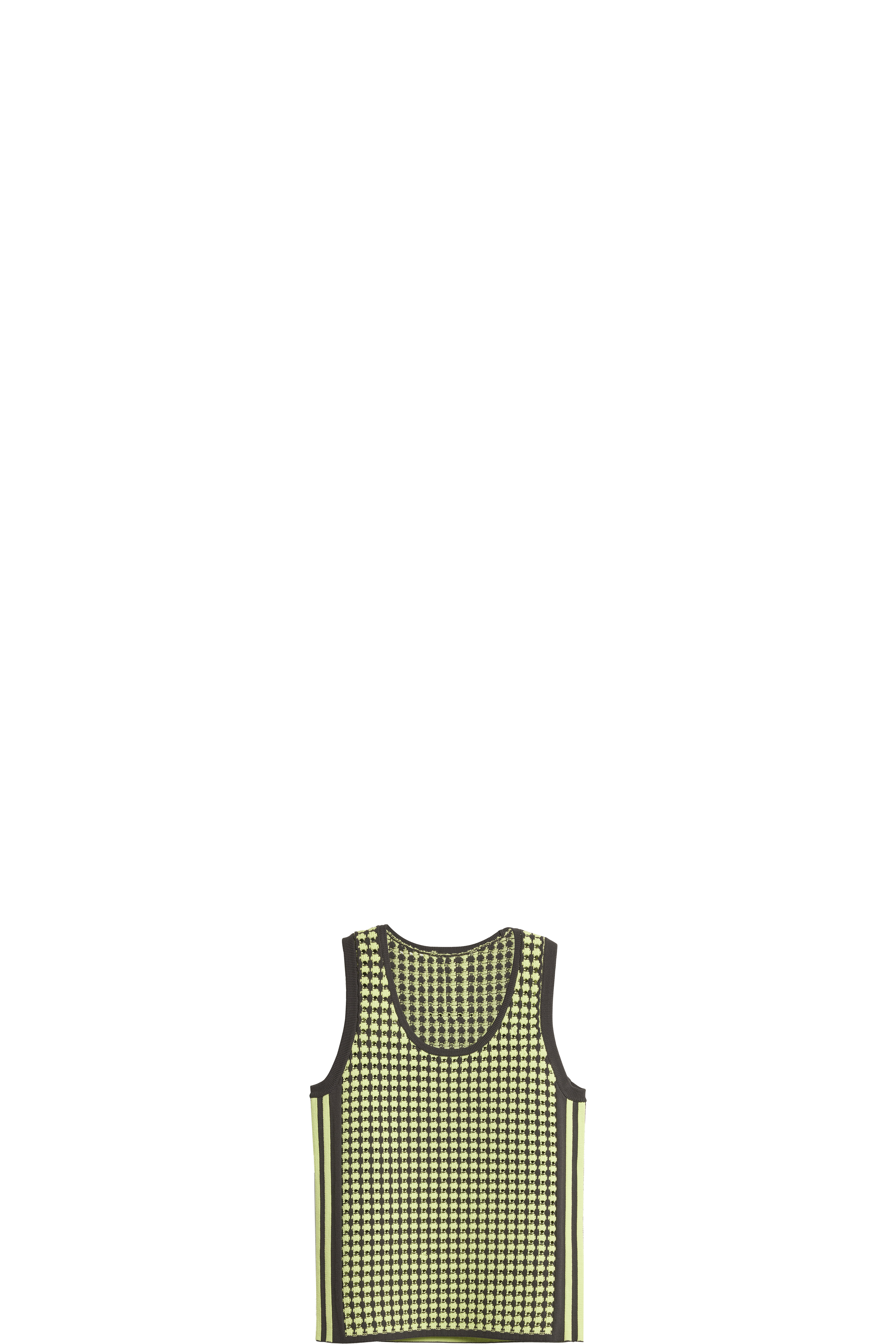 Gilet en tricot crocheté Wales Bonner Jaune