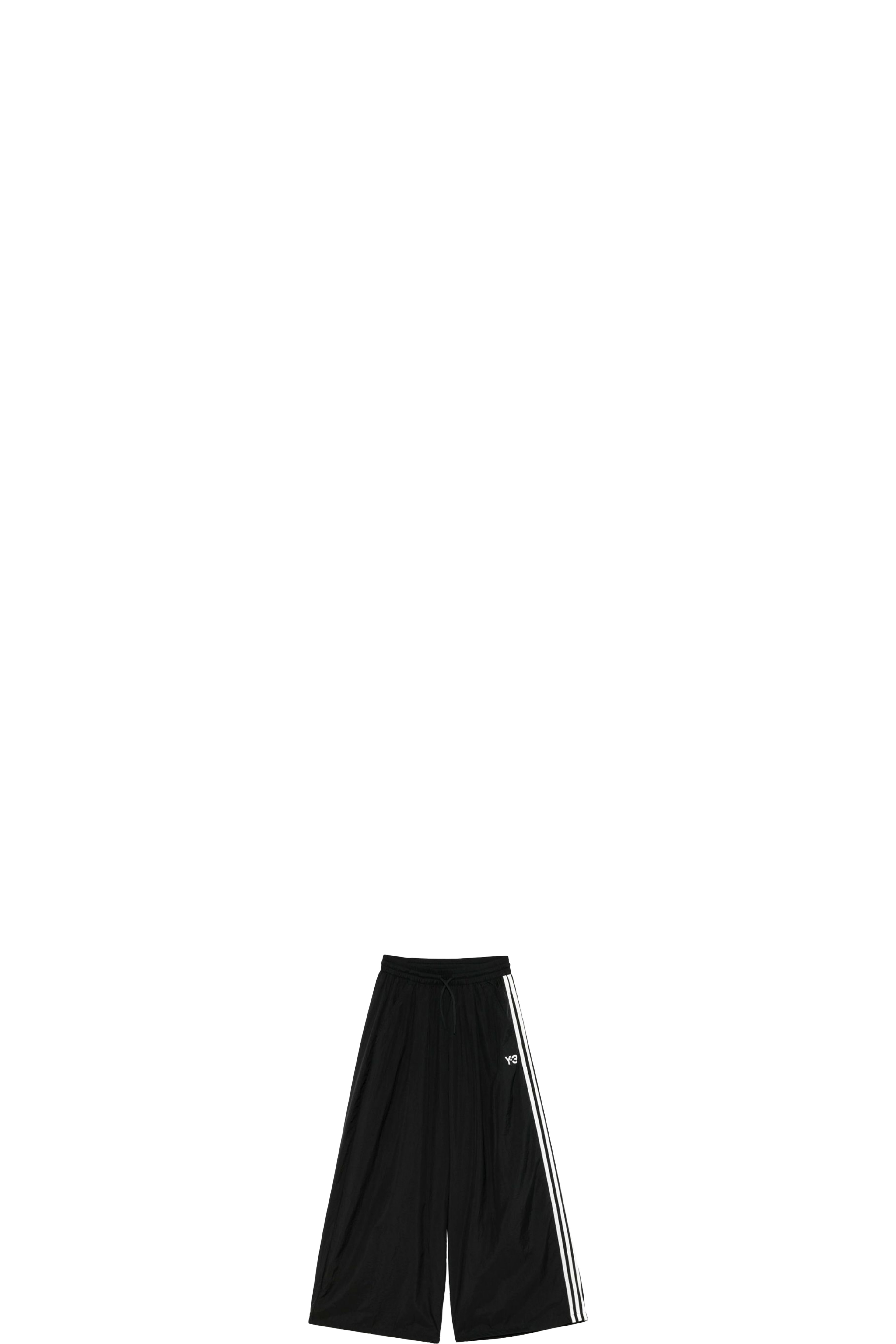 Black 3-Stripes Nylon Track Pants