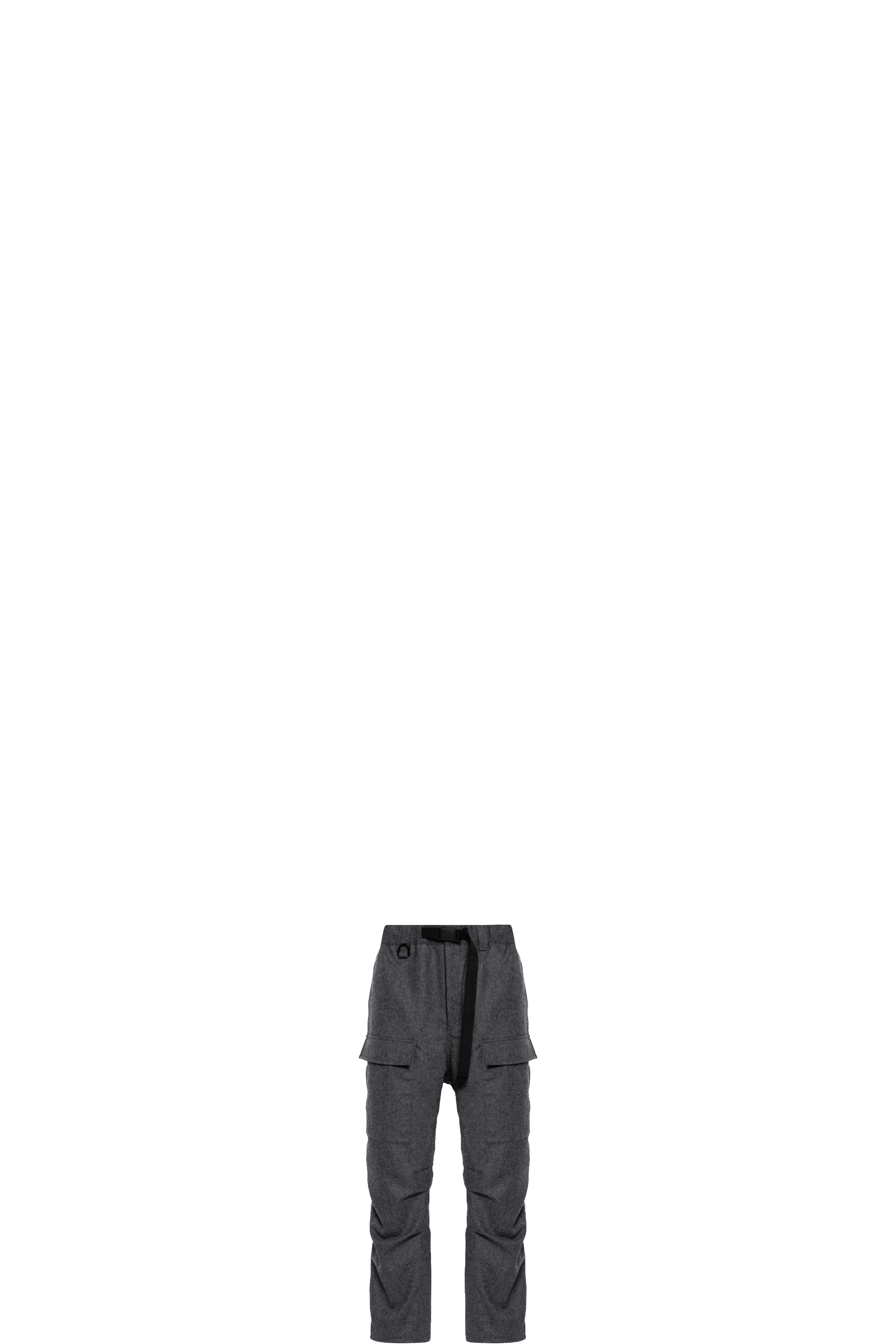 Pantalon cargo en flanelle de laine Gris