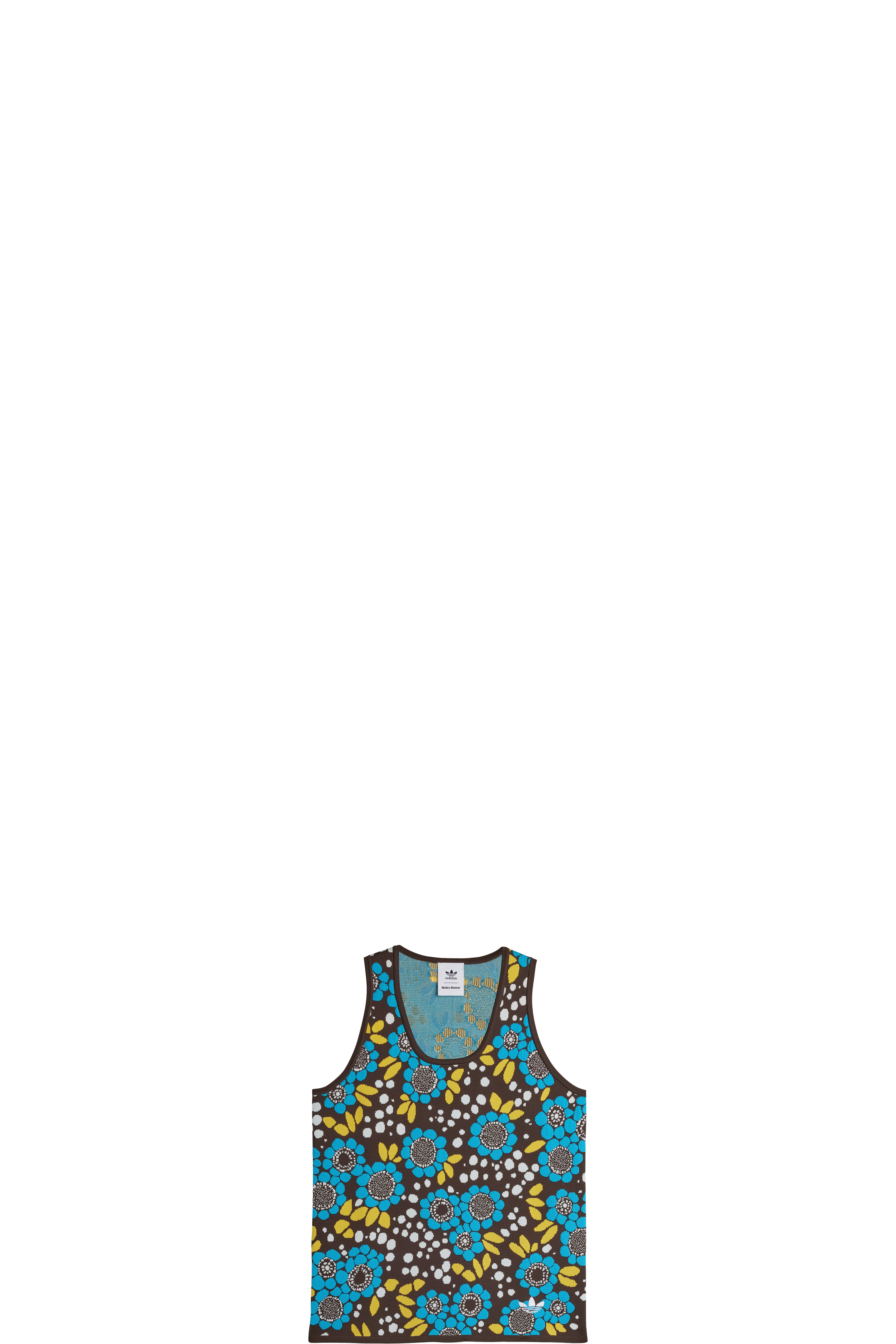 Gilet floral en tricot Wales Bonner Multicolores