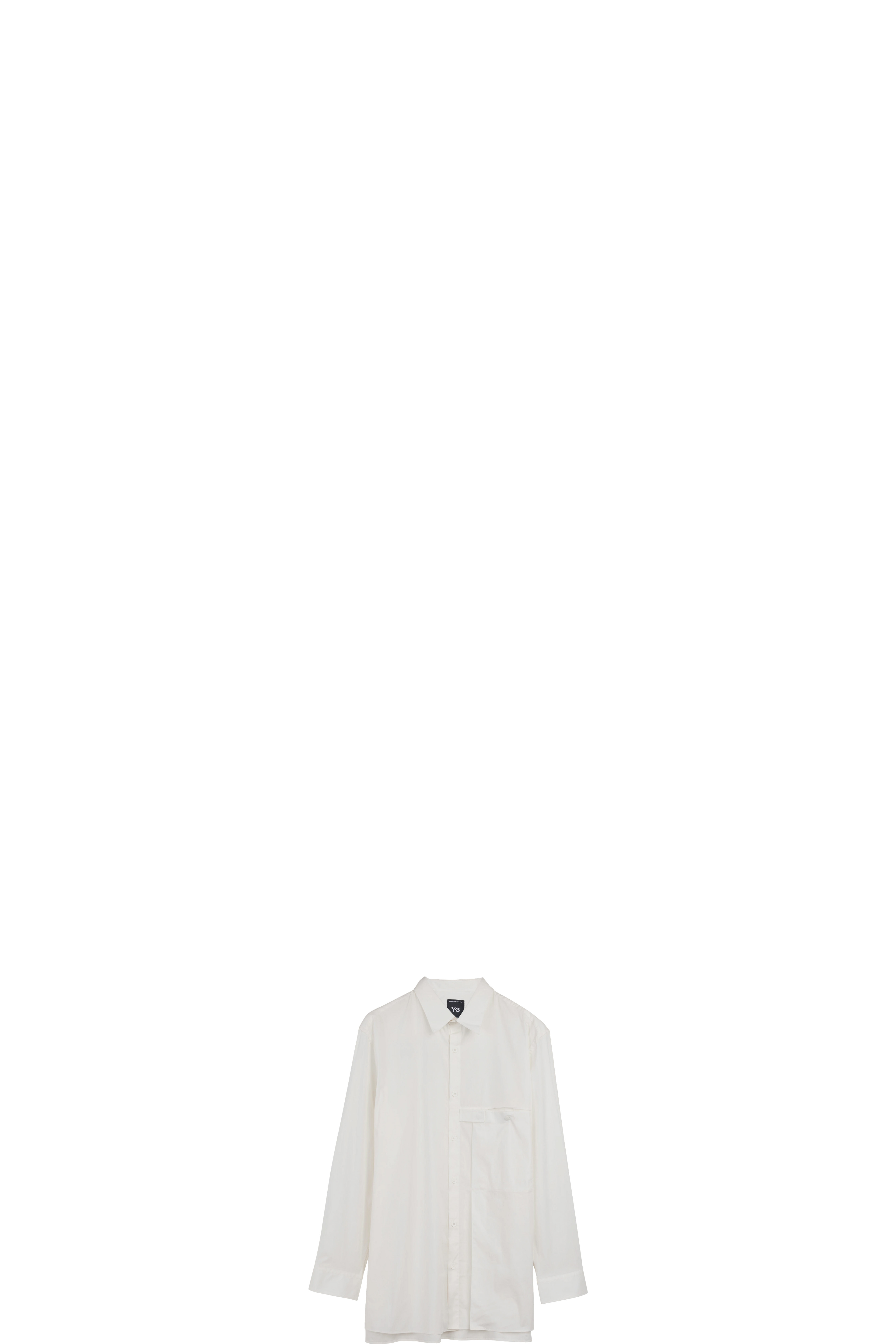 Chemise à poche plissée Blanc