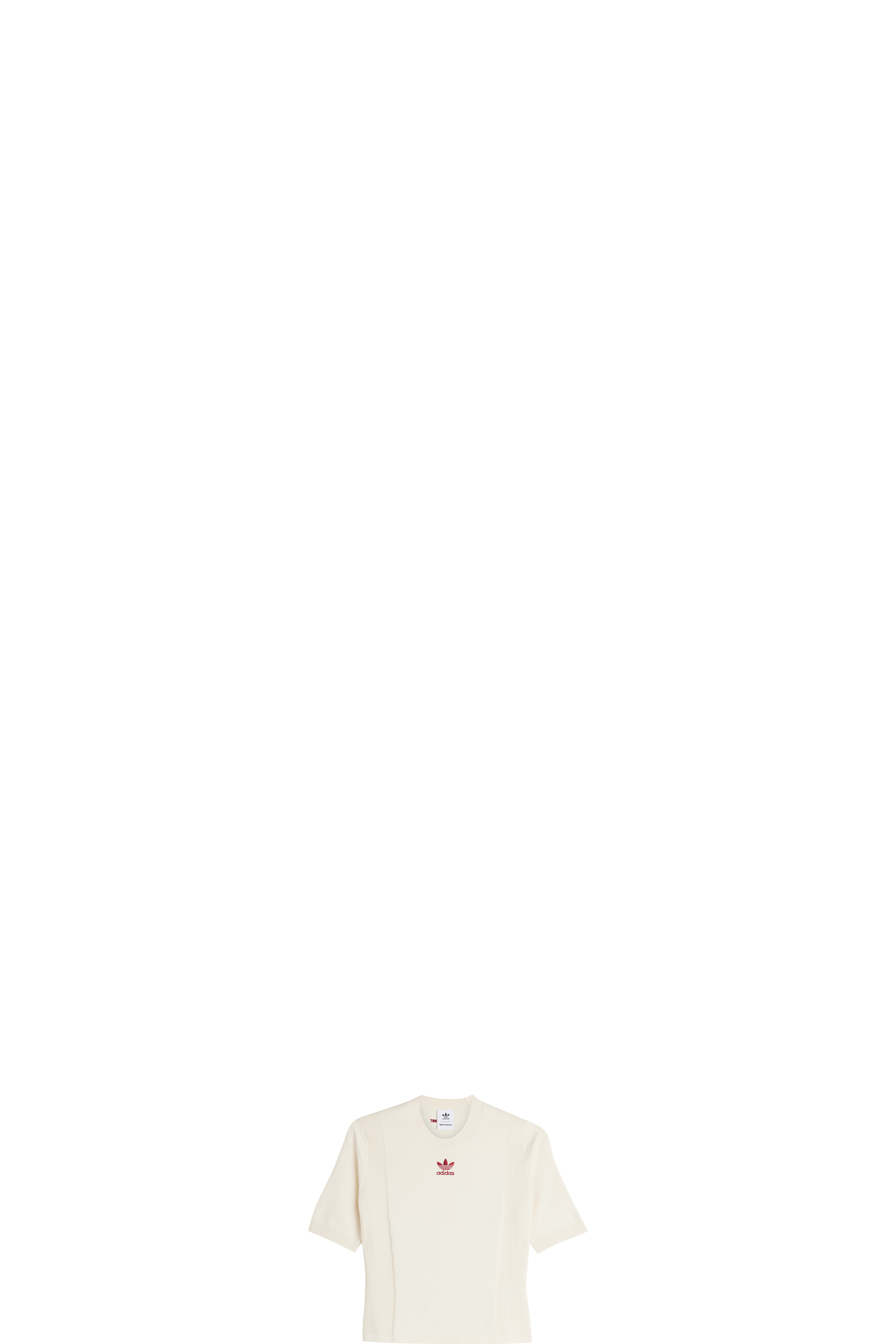 White Wales Bonner Knit Short Sleeve Top