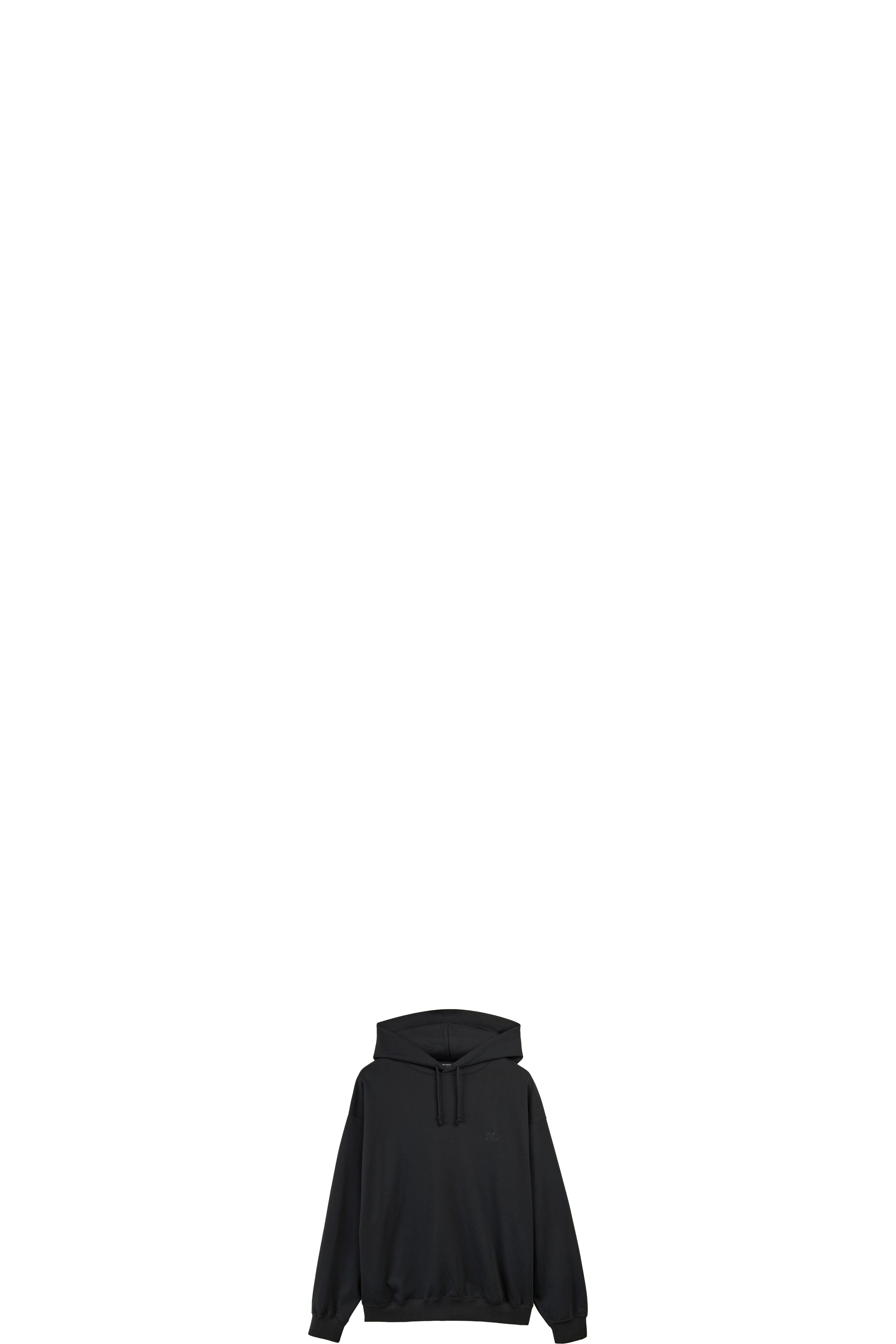 Sweat à capuche en éponge Noir