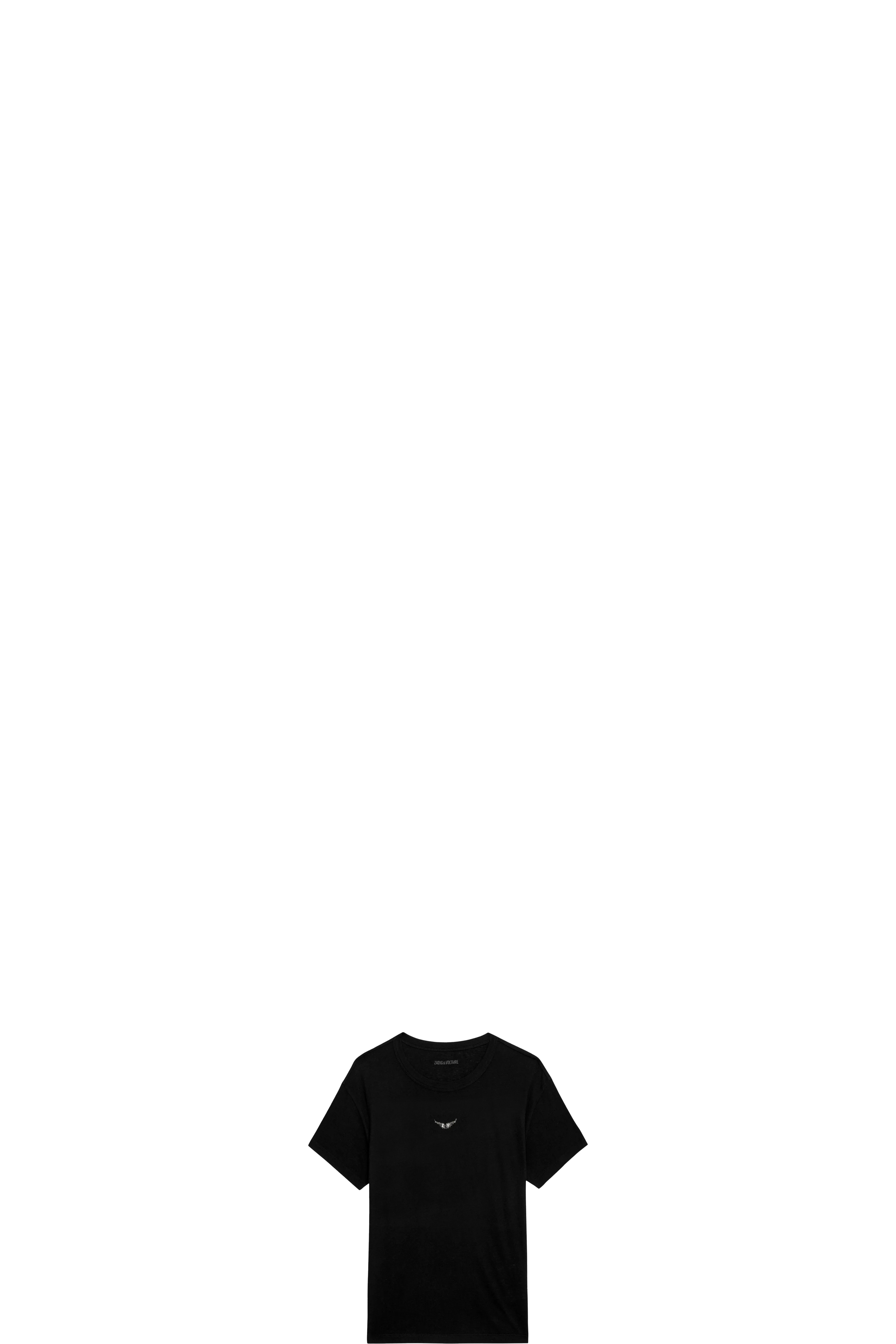 Marta Diamond Wings T-Shirt Noir