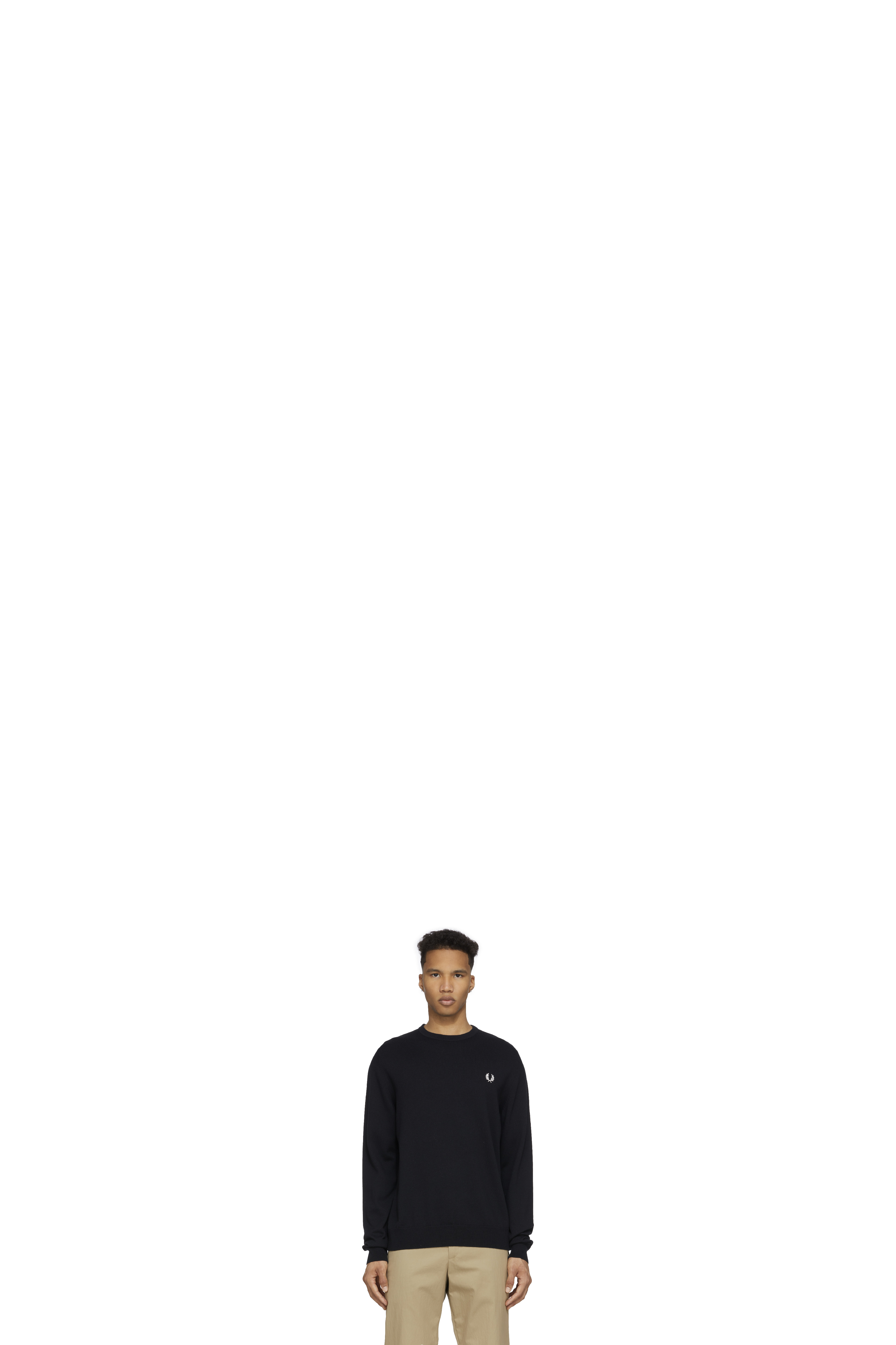 Pull en Tricot Classique Noir