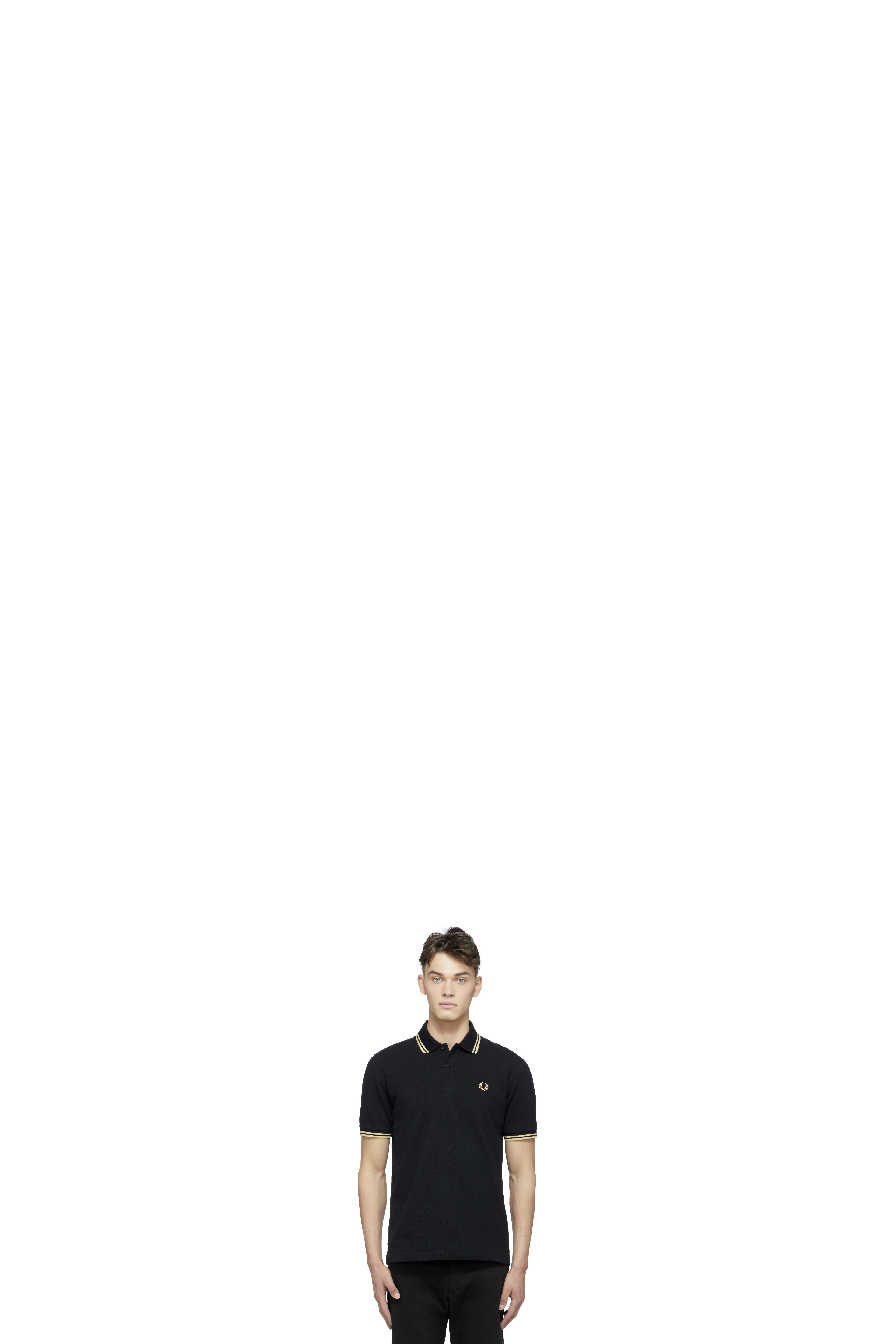 Black Twin Tipped Polo Shirt