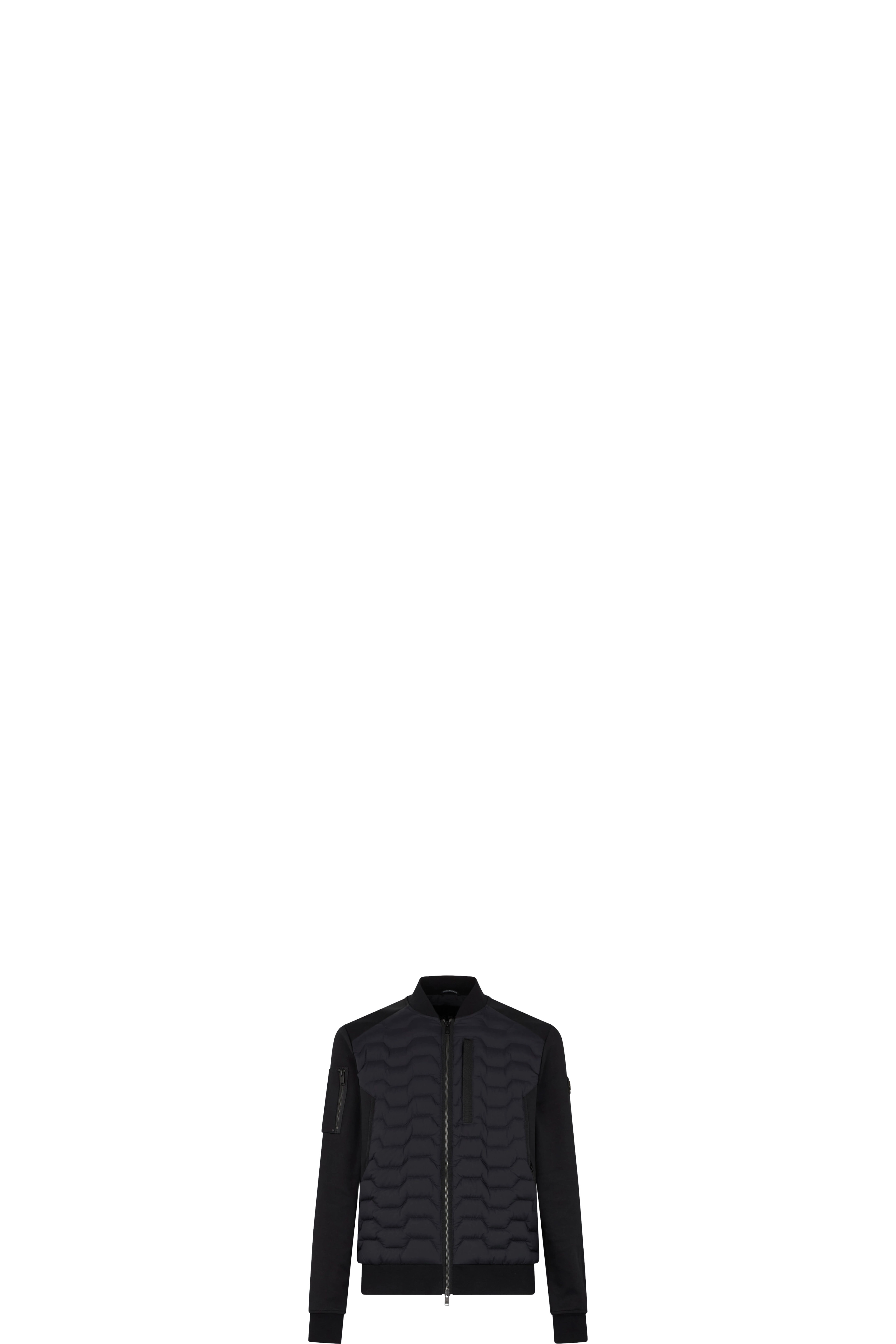 Black Granite Hybrid Bomber Jacket