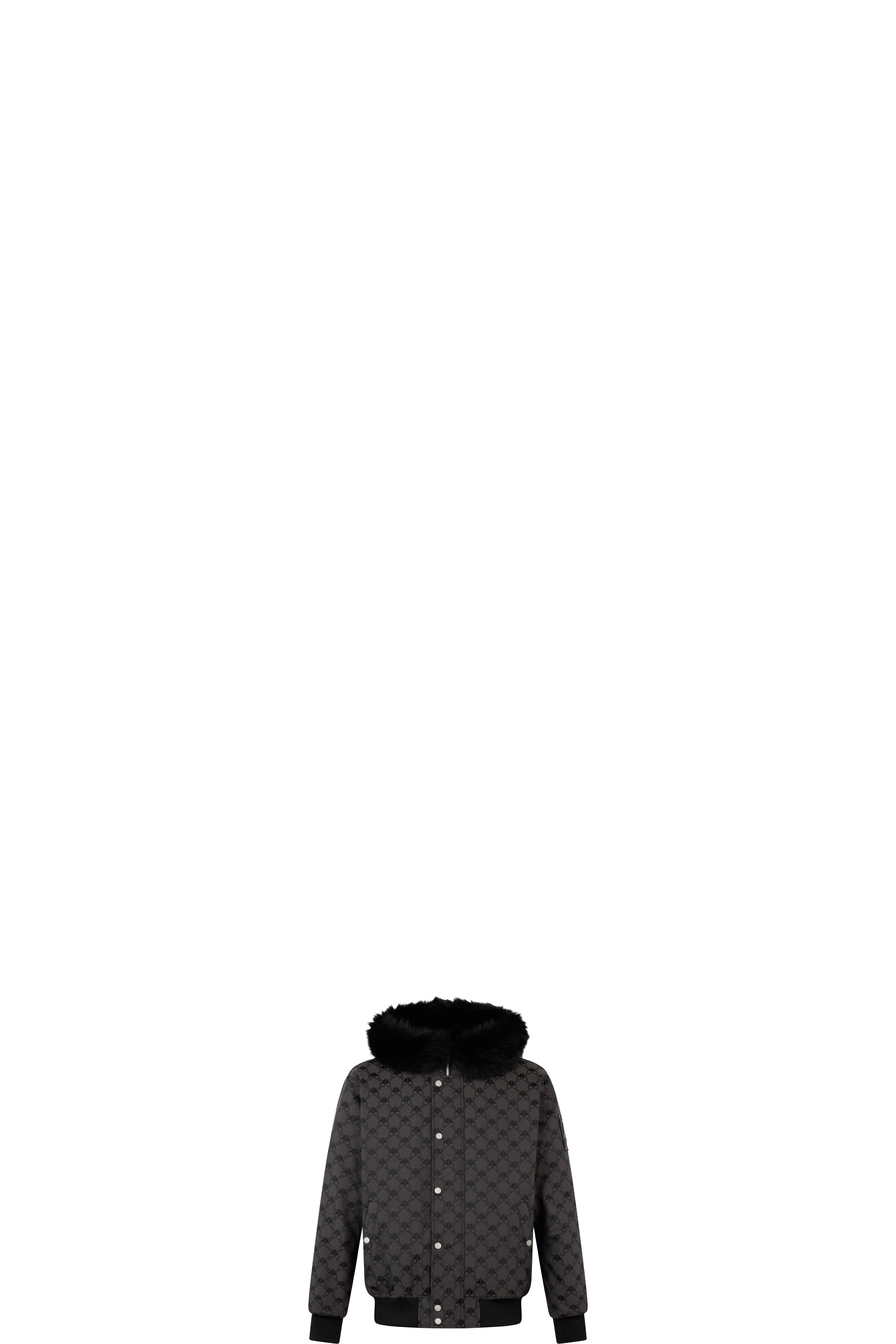 Denali Monogram Bomber Jacket Gris
