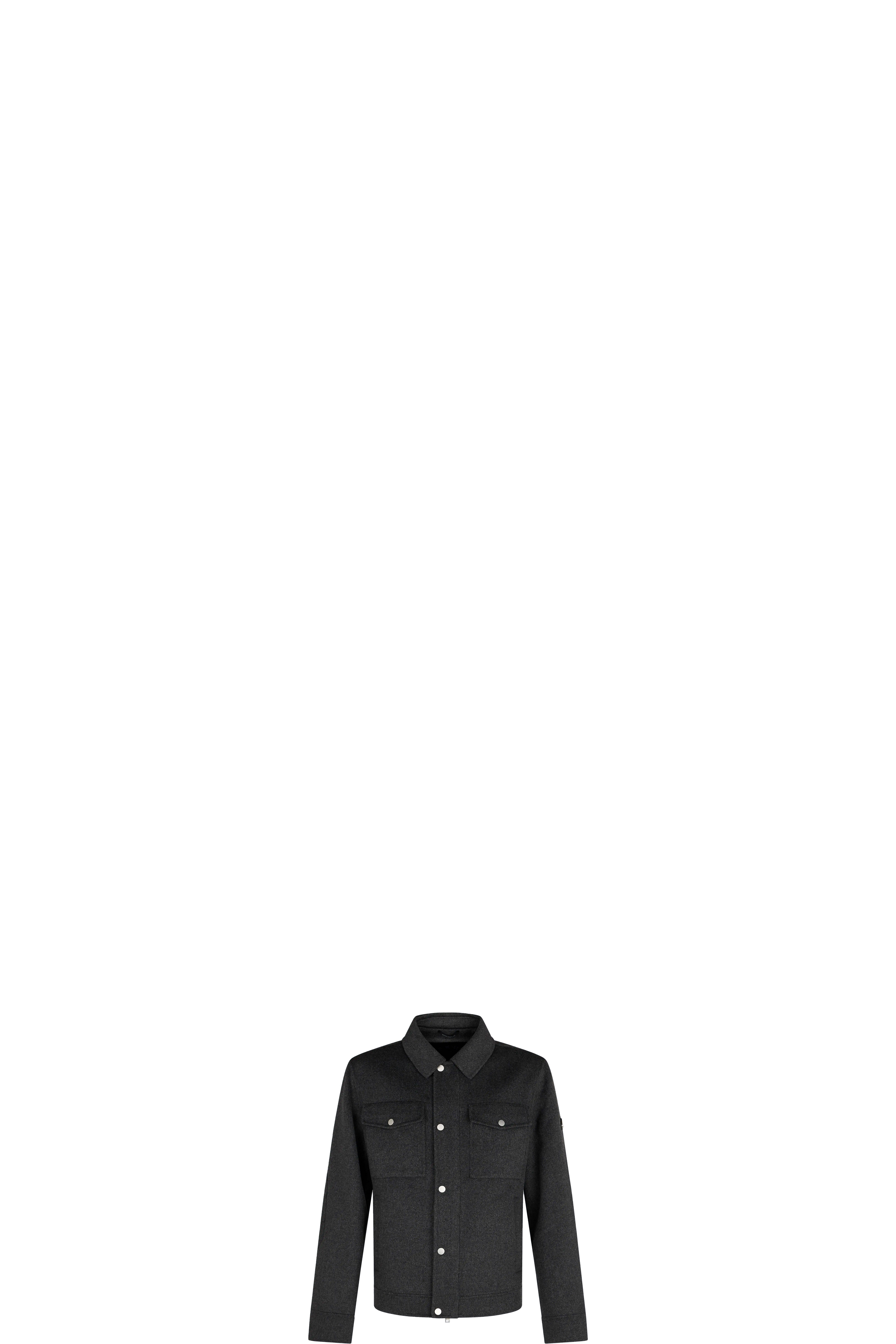 Grey Jacques Wool Shirt Jacket