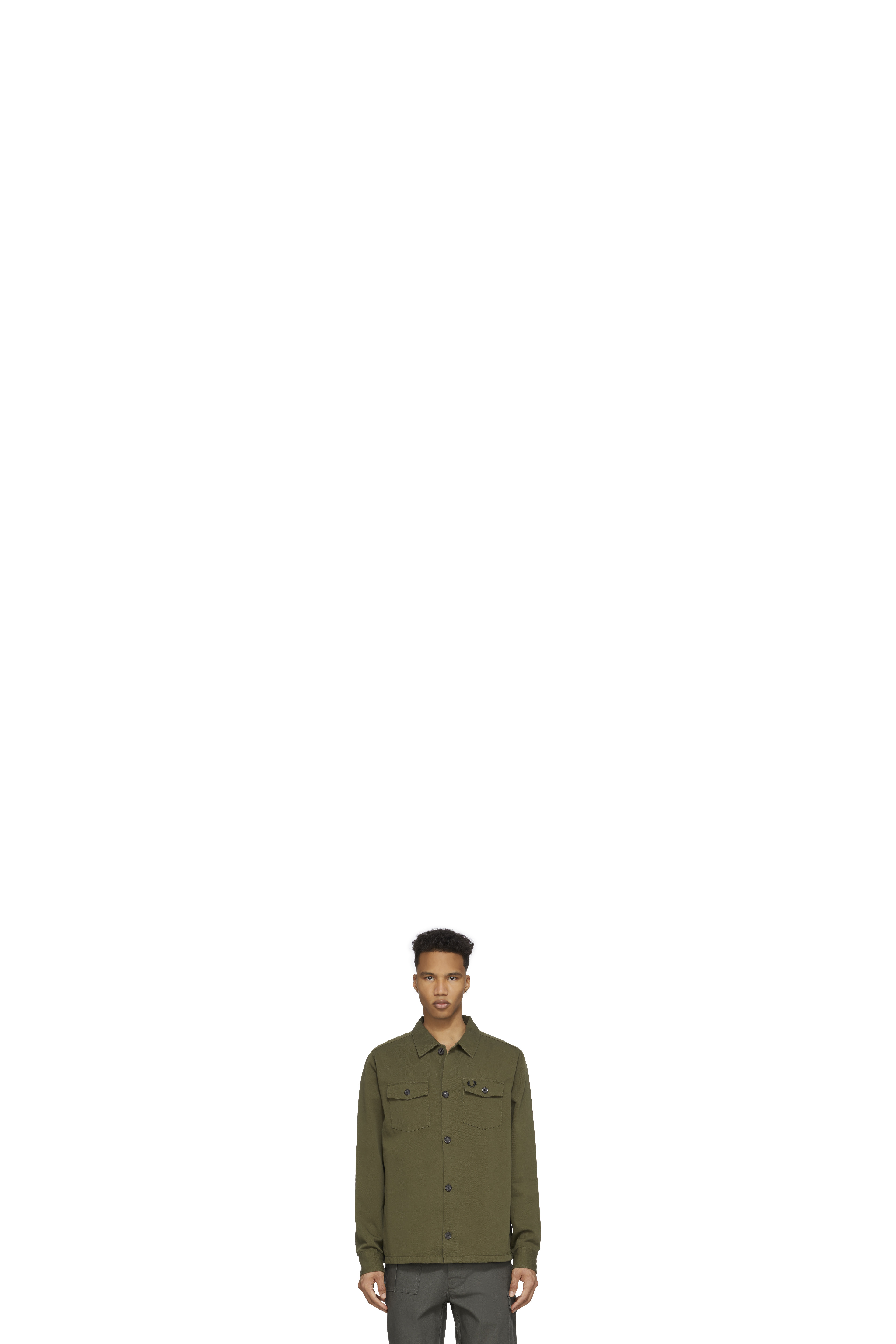 Green Twill Overshirt