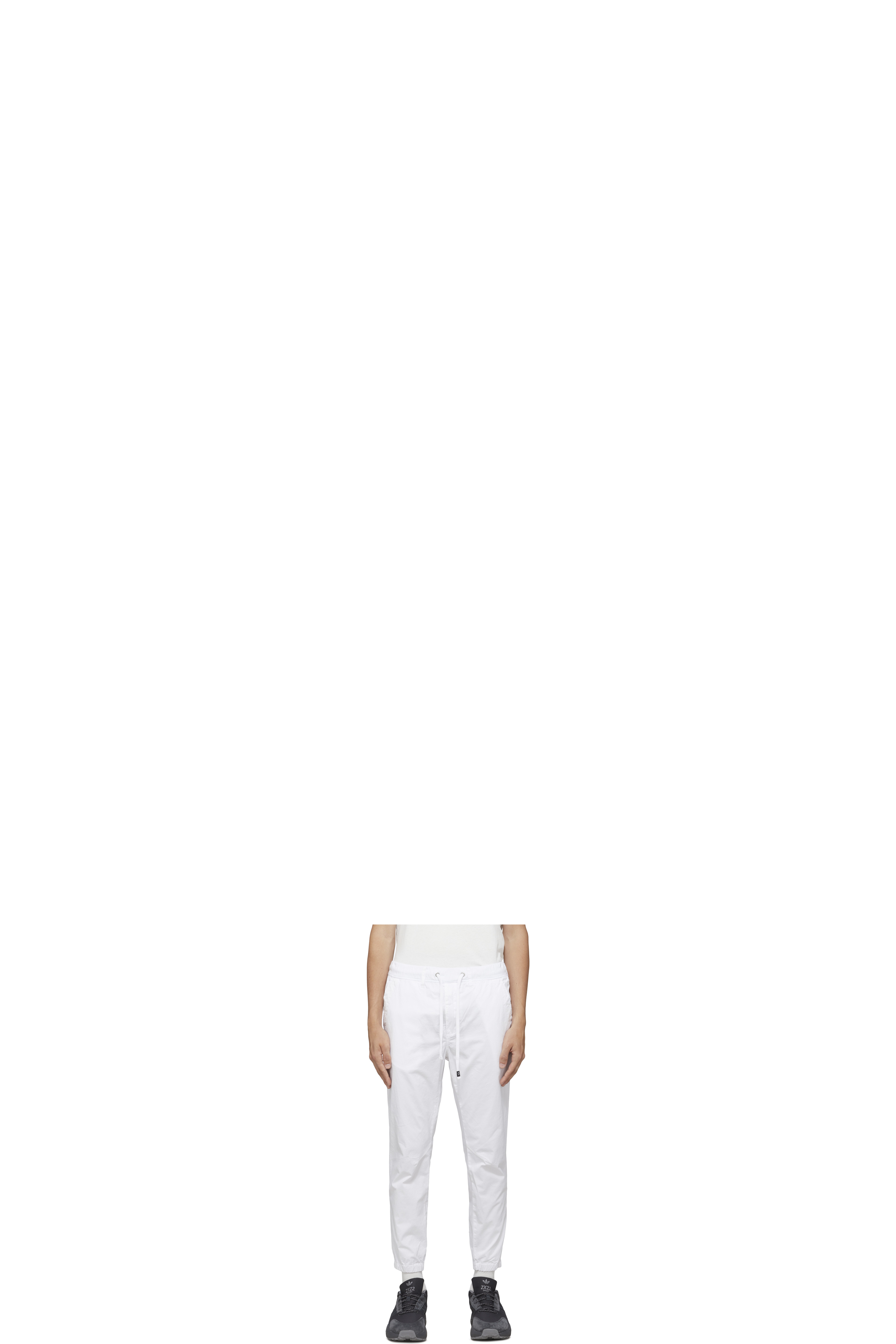 White Essential Garment Dyed Pant