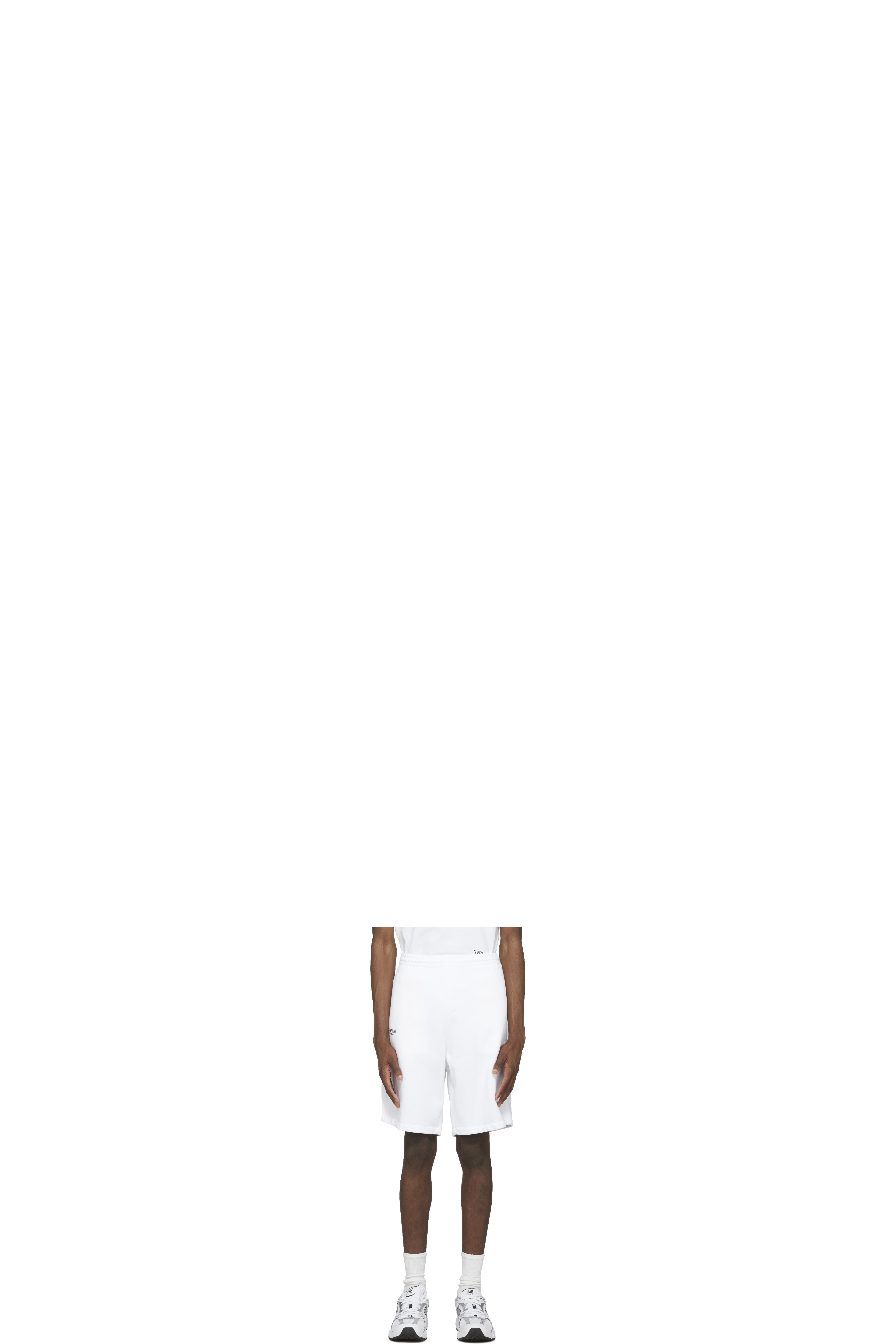 White Second Life Fleece Short