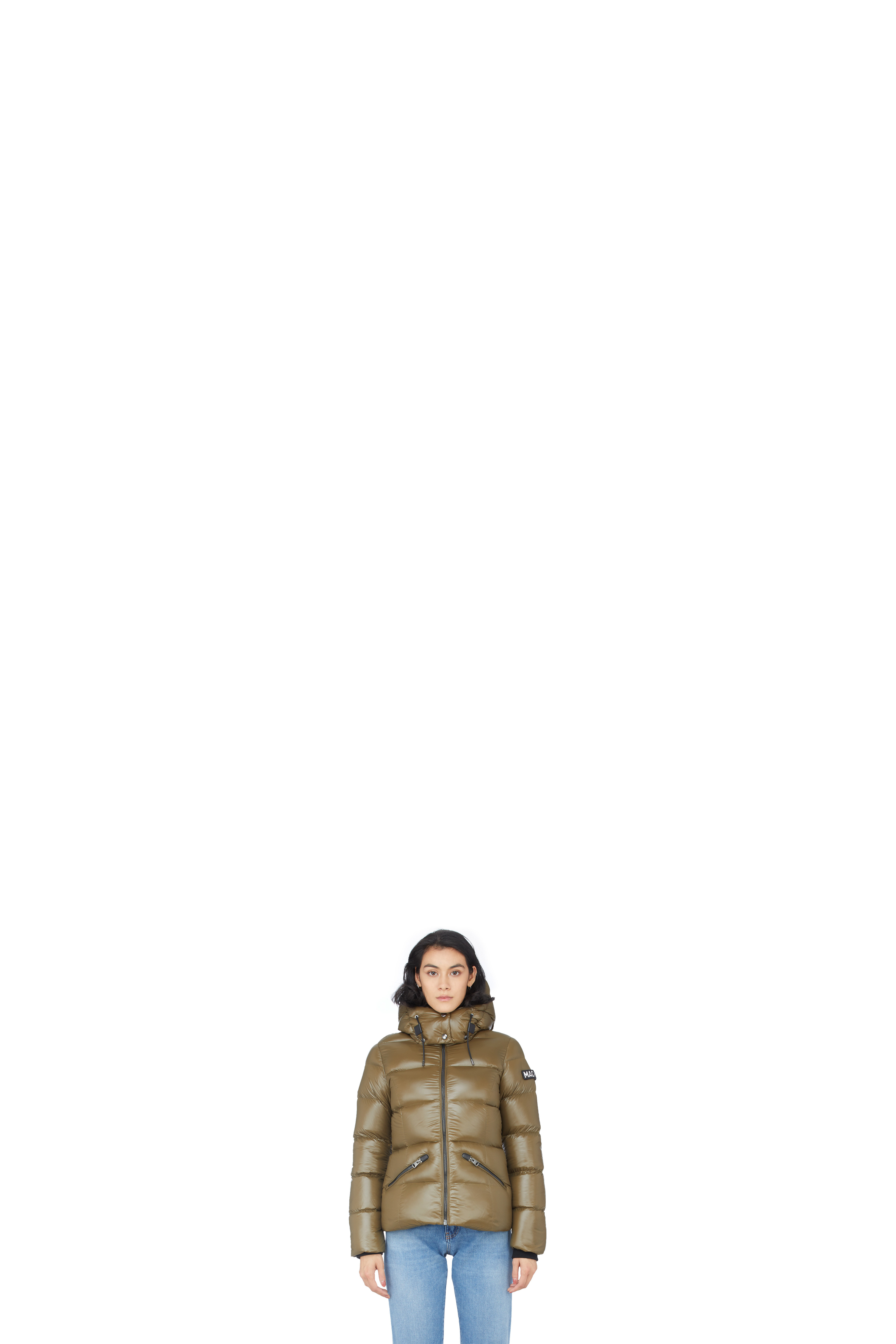 Green Madalyn-V Puffer Jacket