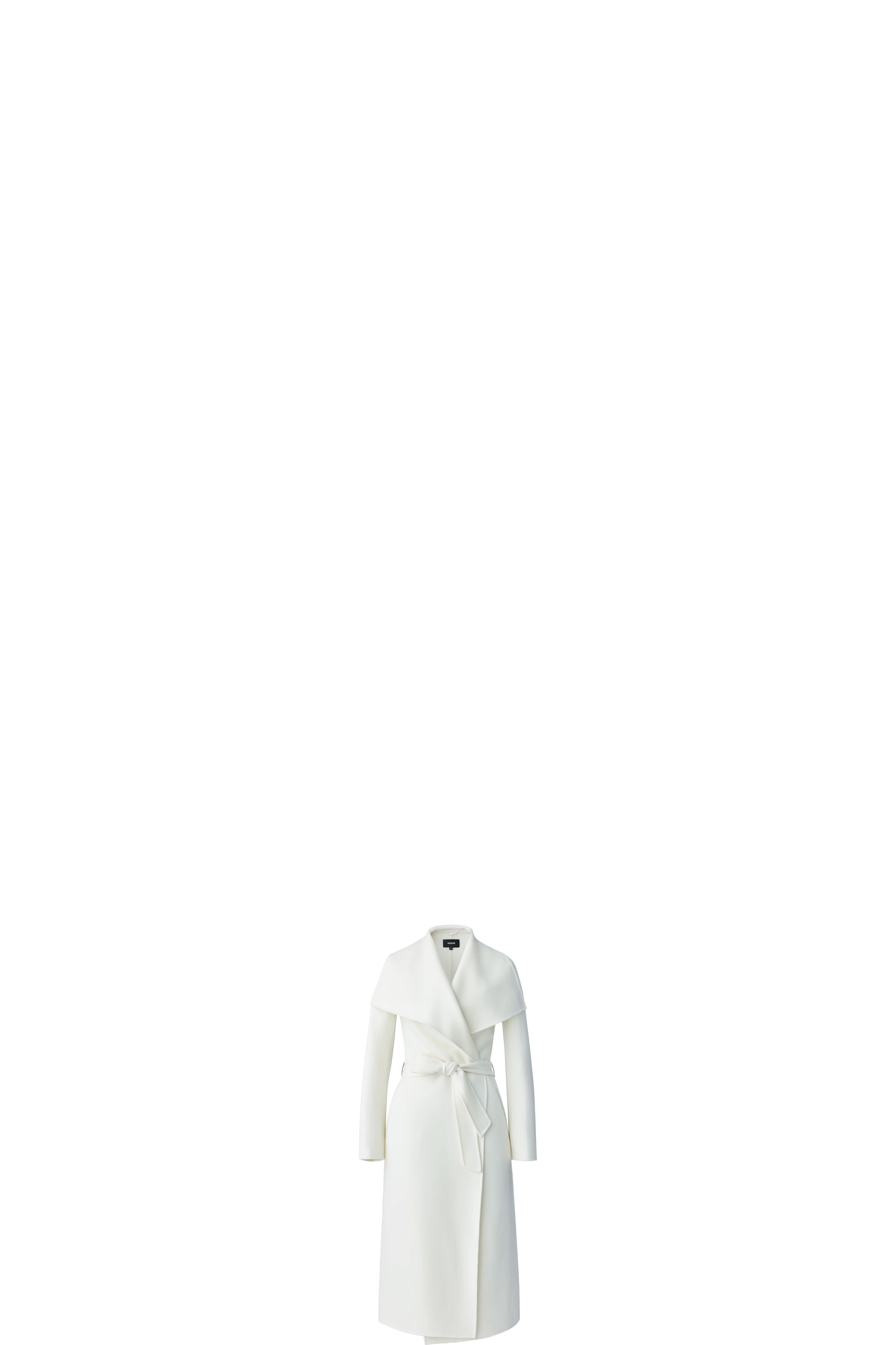 White Mai-CN Wrap Coat