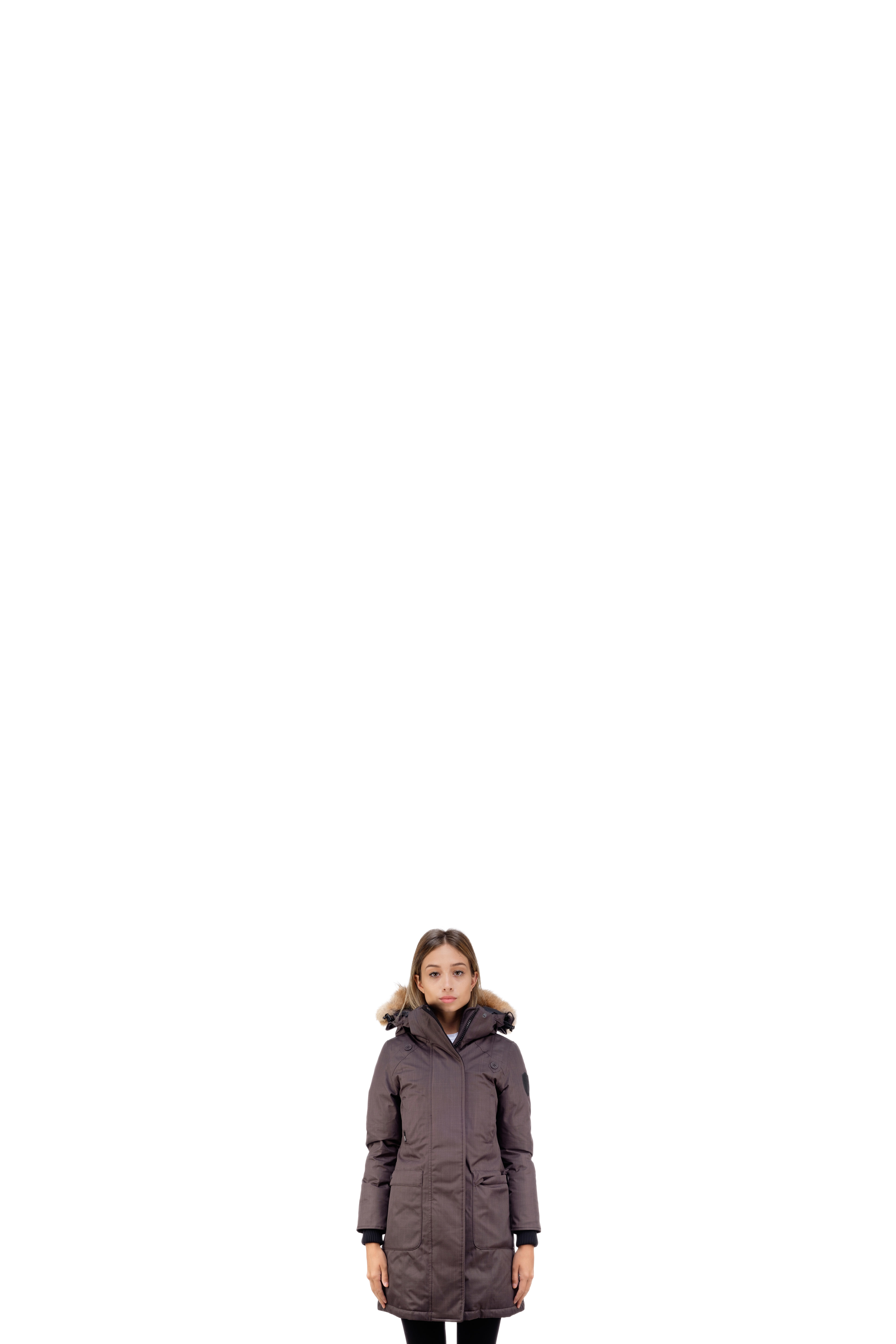 Parka Long Encapuchonnés Meredith Gris