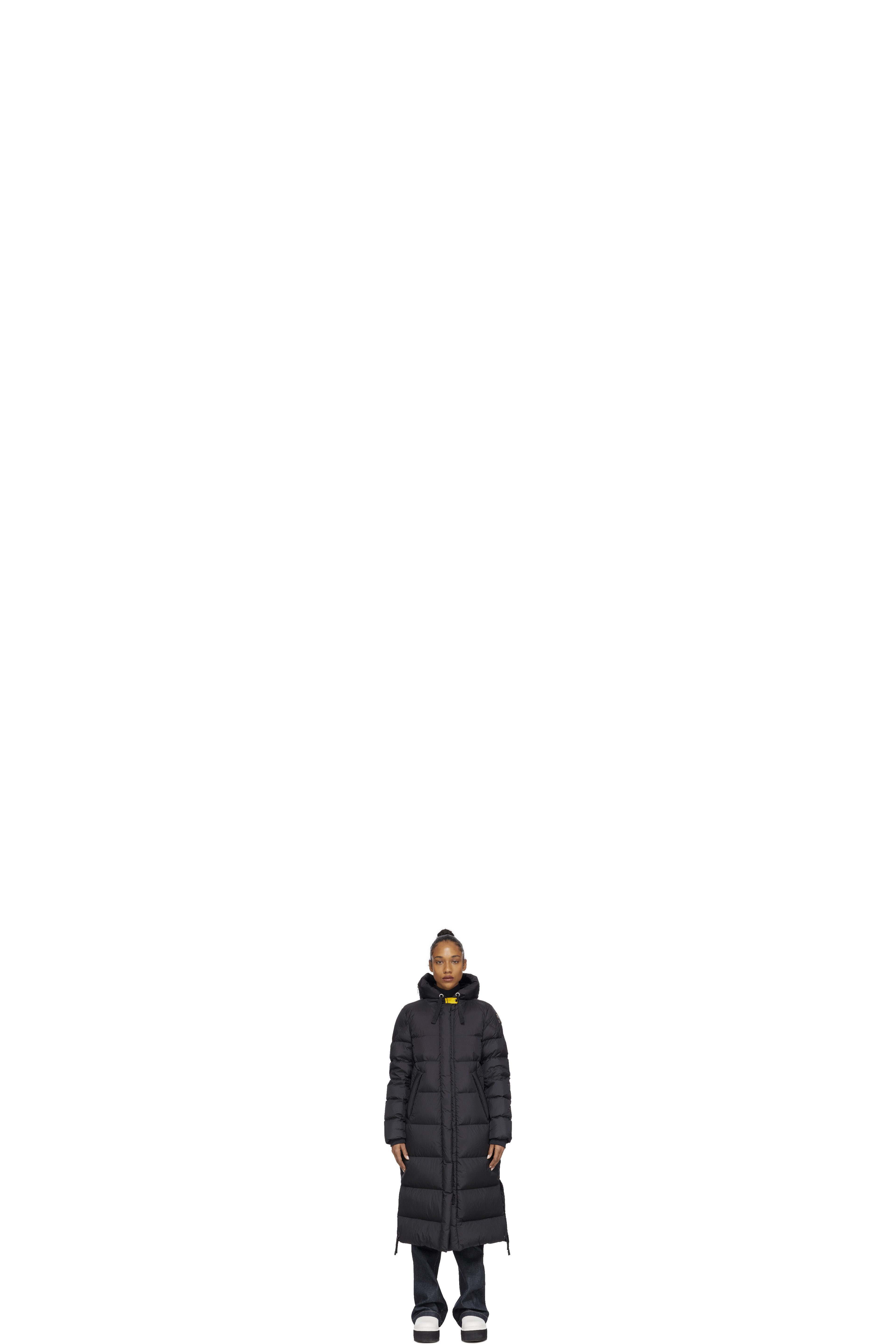 Black Mummy Long Puffer Coat