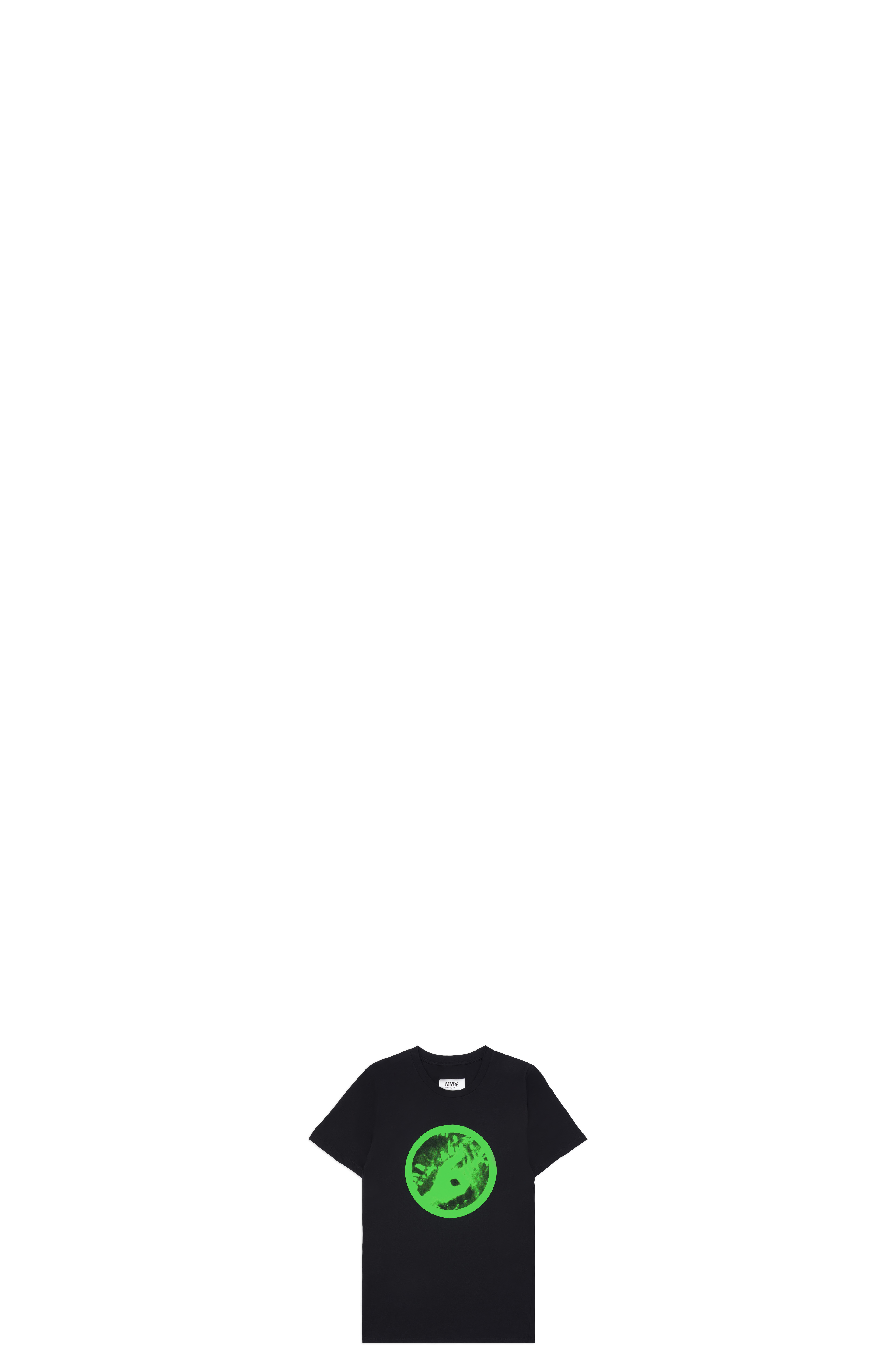 T-Shirt à Logo Néon Noir