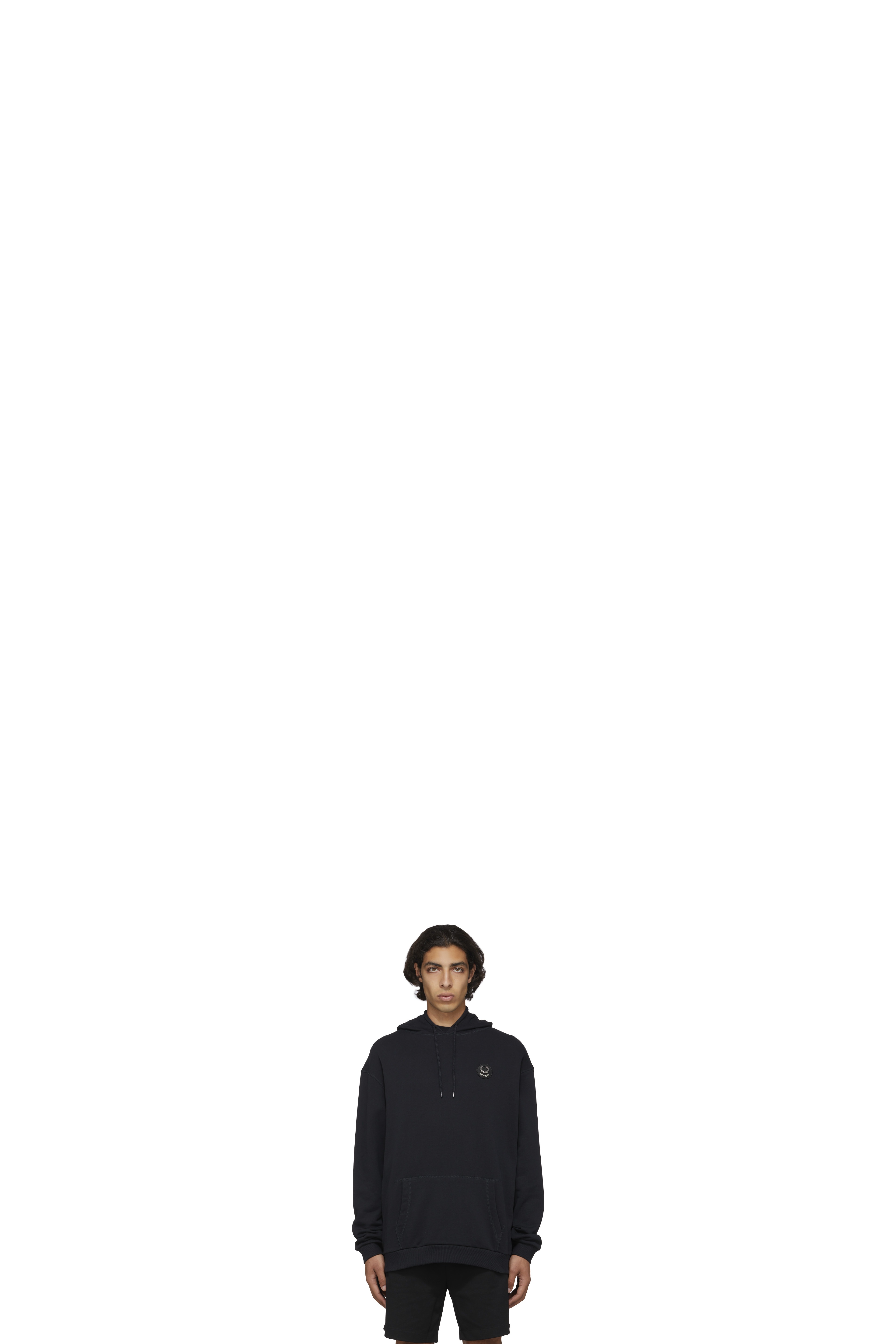 Pull à Capuche Raf Simons avec Écussons Noir
