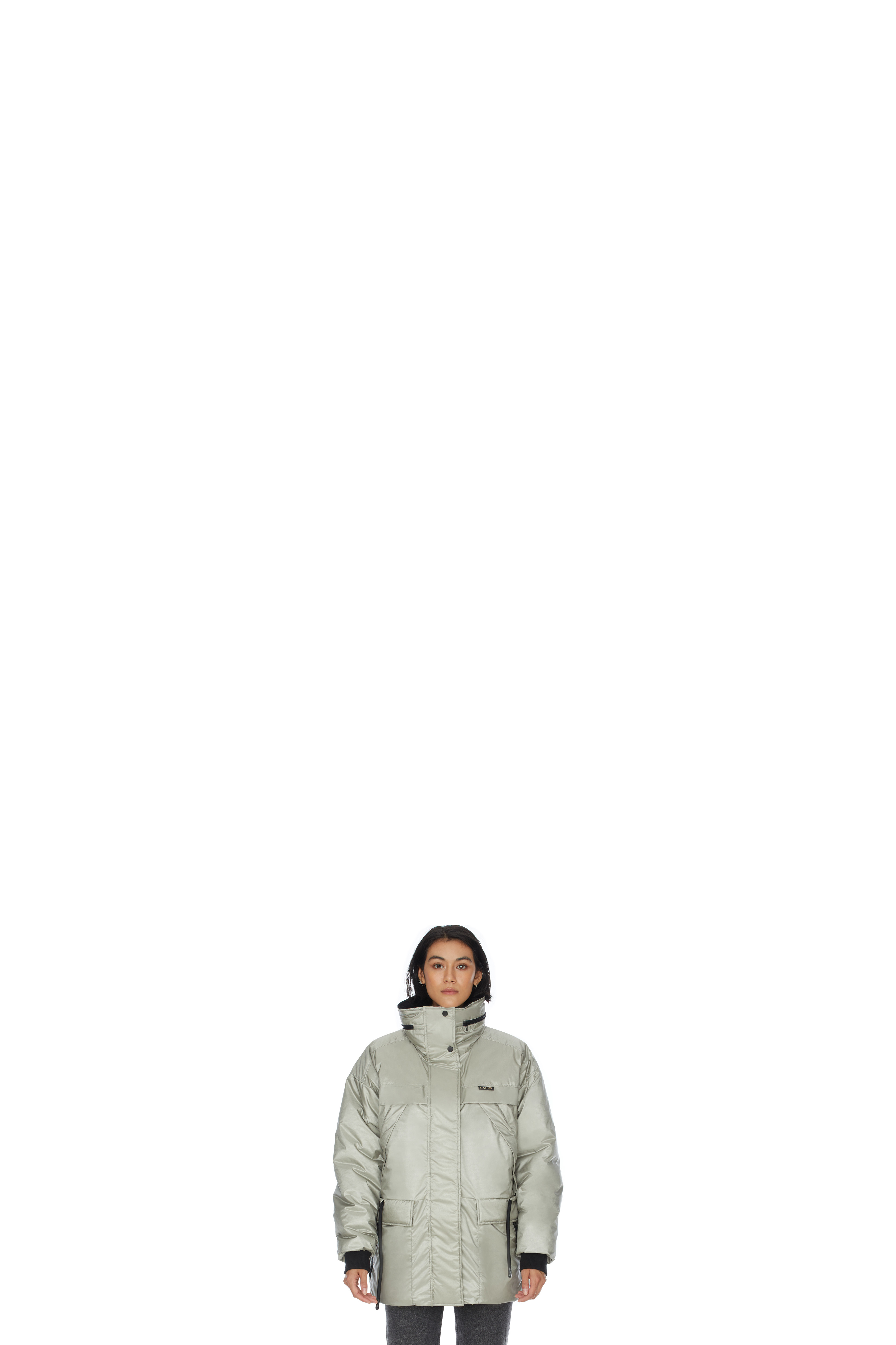 Manteau Typha Argent