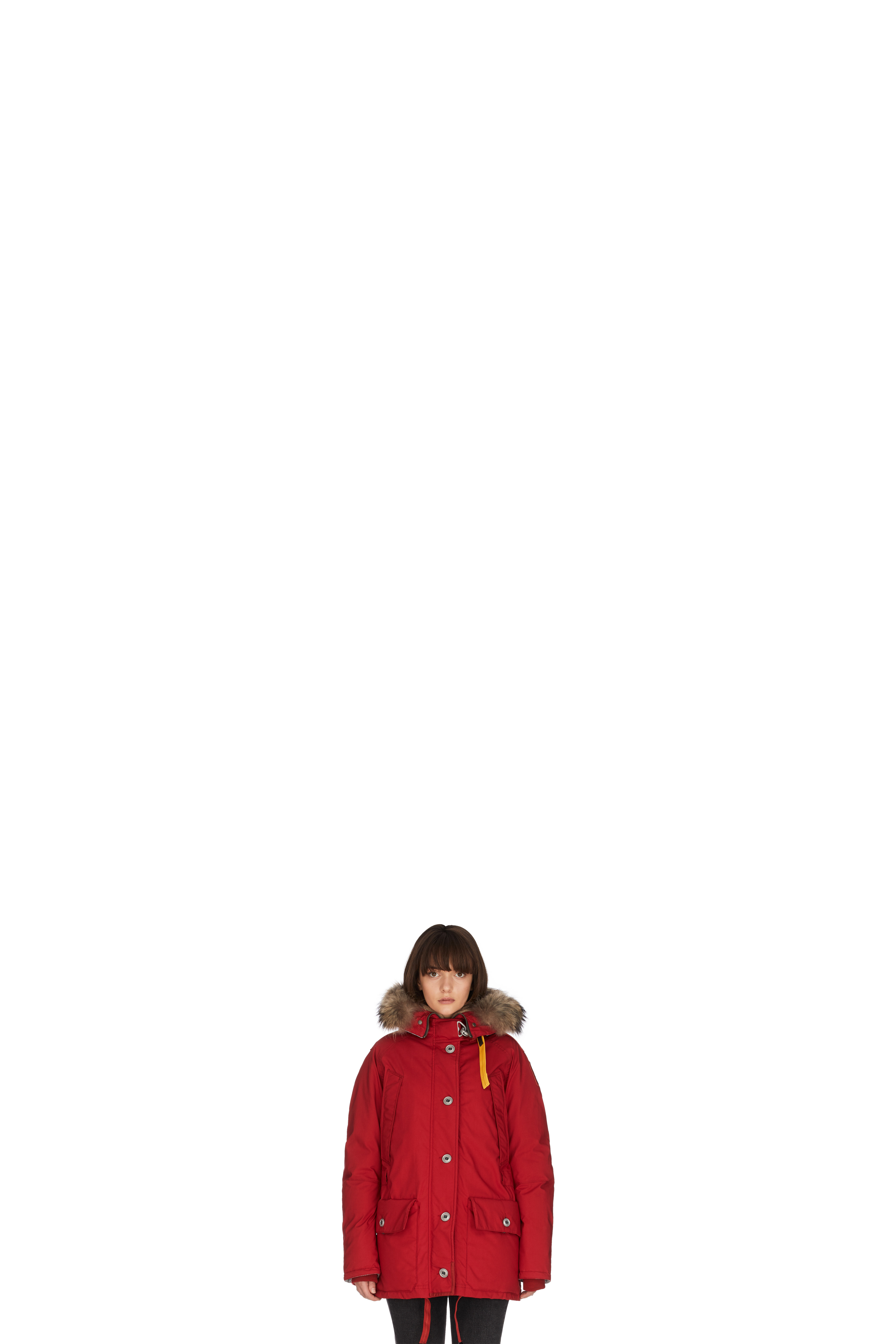 Parka Inuit Encapuchonné Rouge