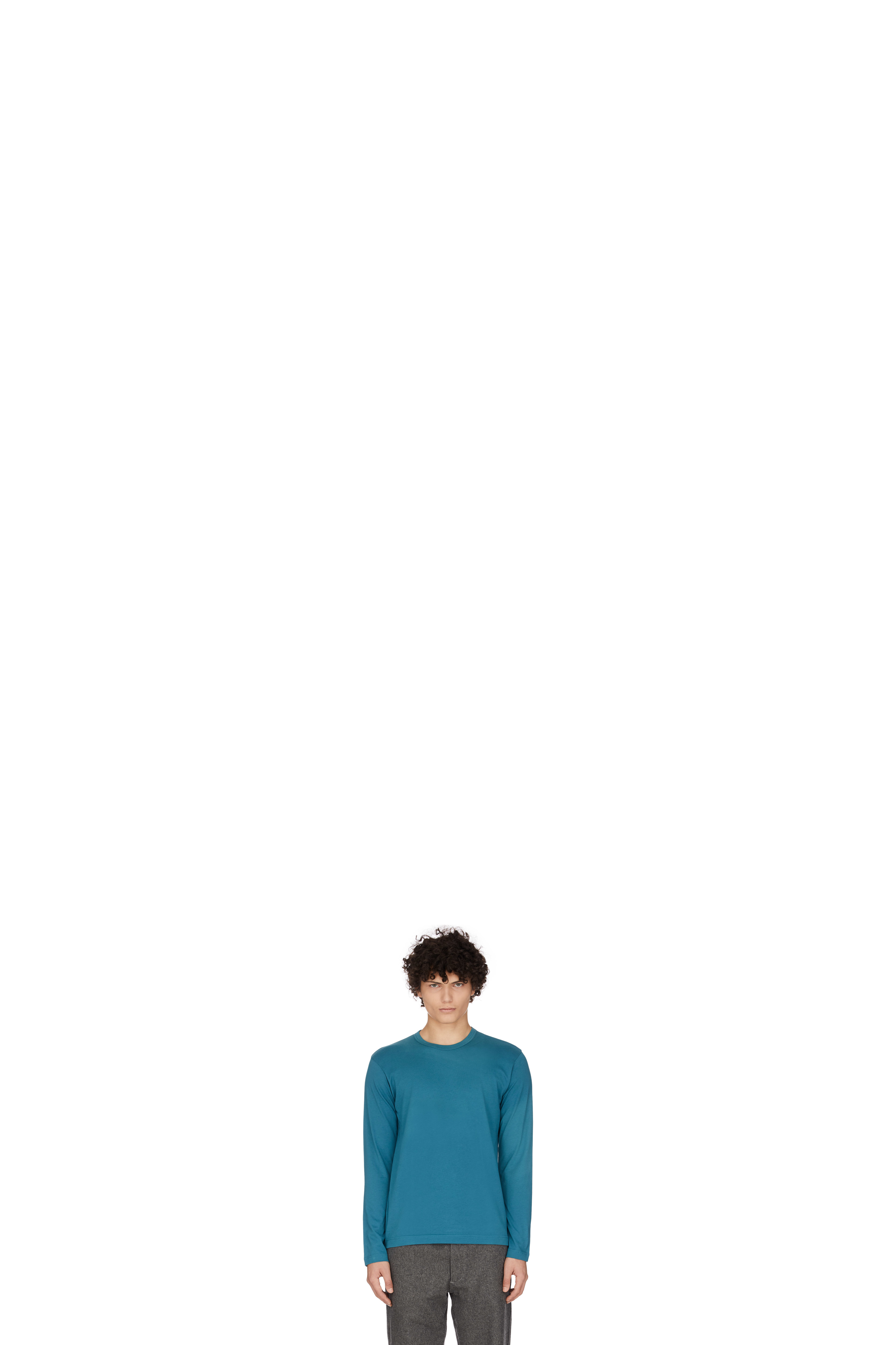 Blue Long Sleeve Logo T-Shirt