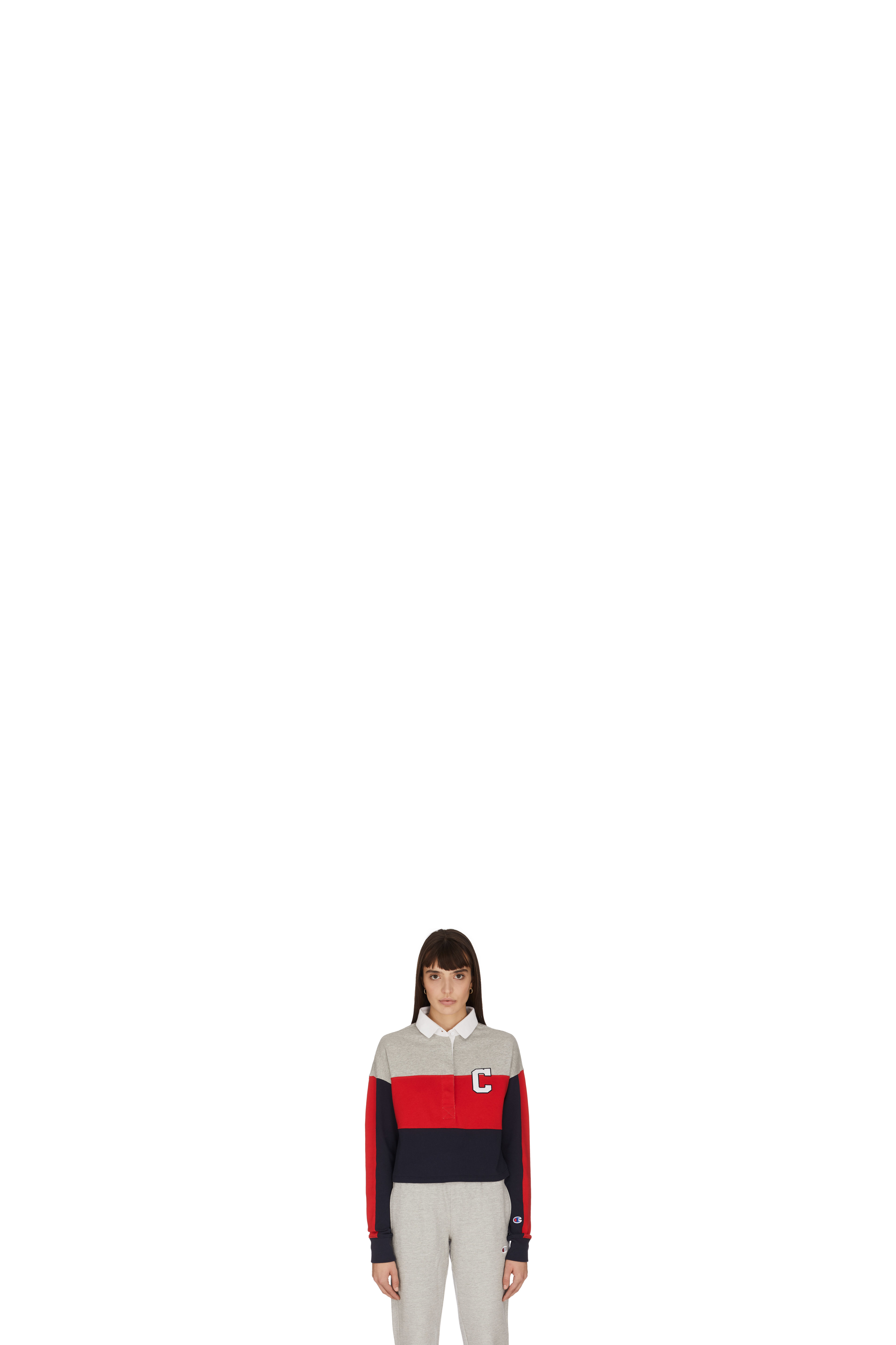 Multicolor Rugby Cropped T-Shirt
