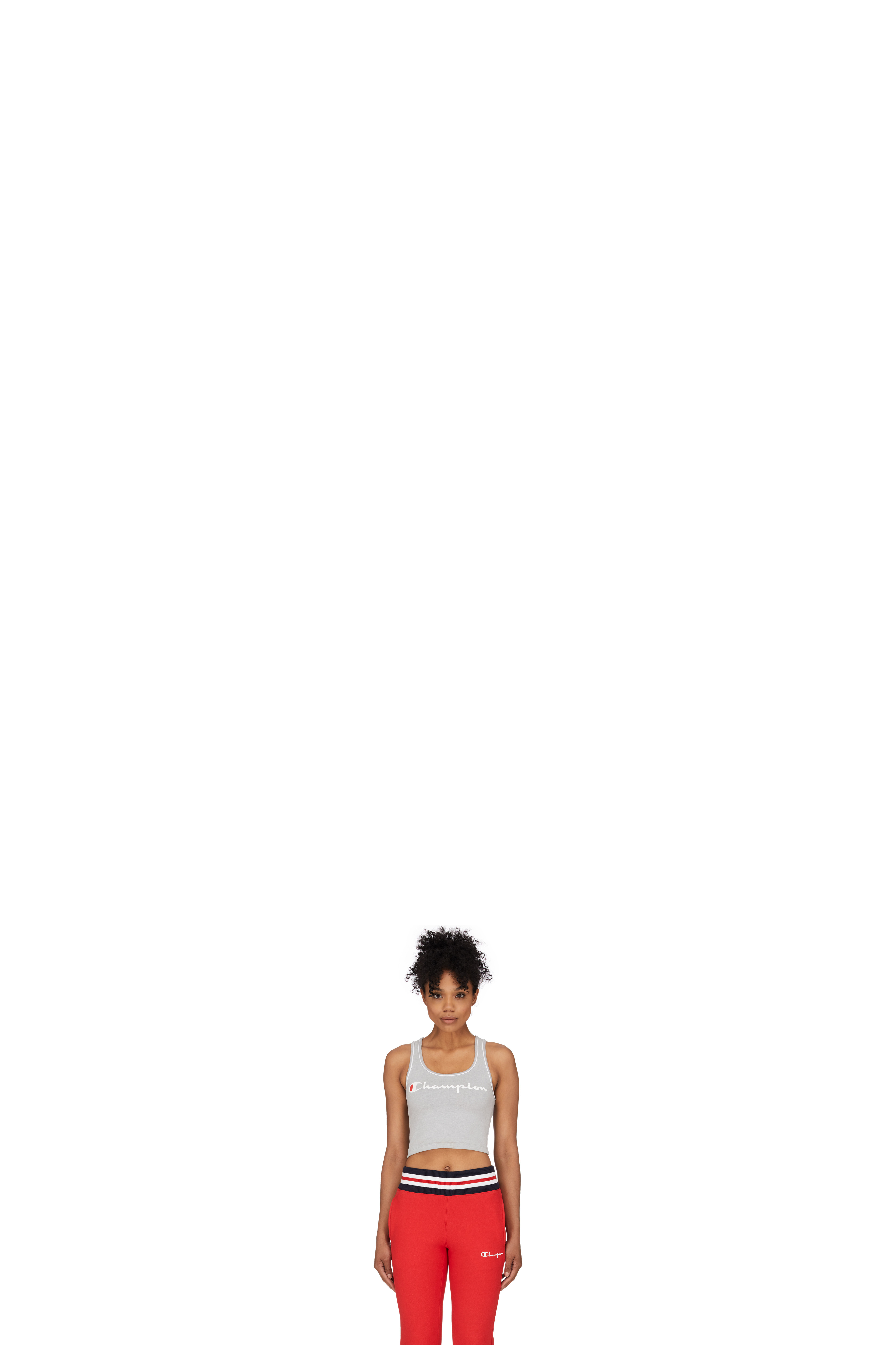 Grey Everyday Script Crop Top