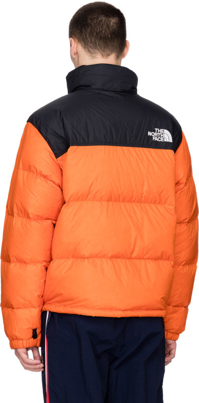 north face persian orange nuptse