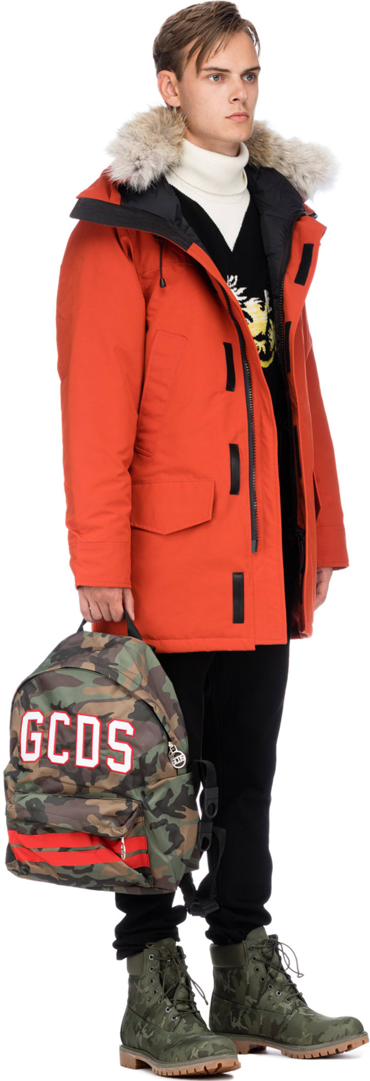 canada goose langford parka red jasper