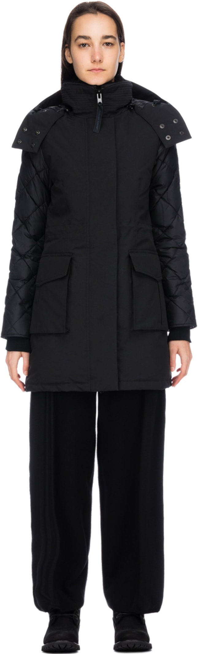 canada goose elwin parka black label