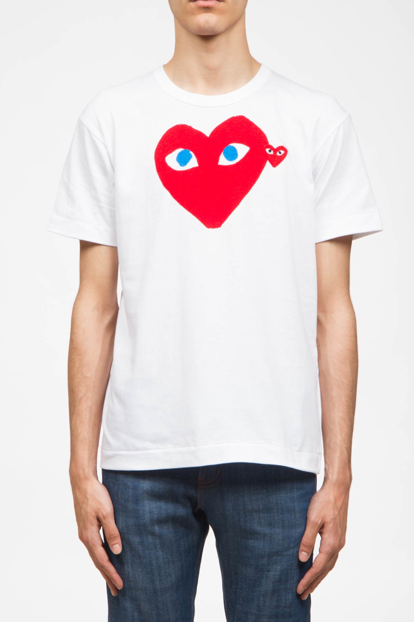 red heart with eyes shirt