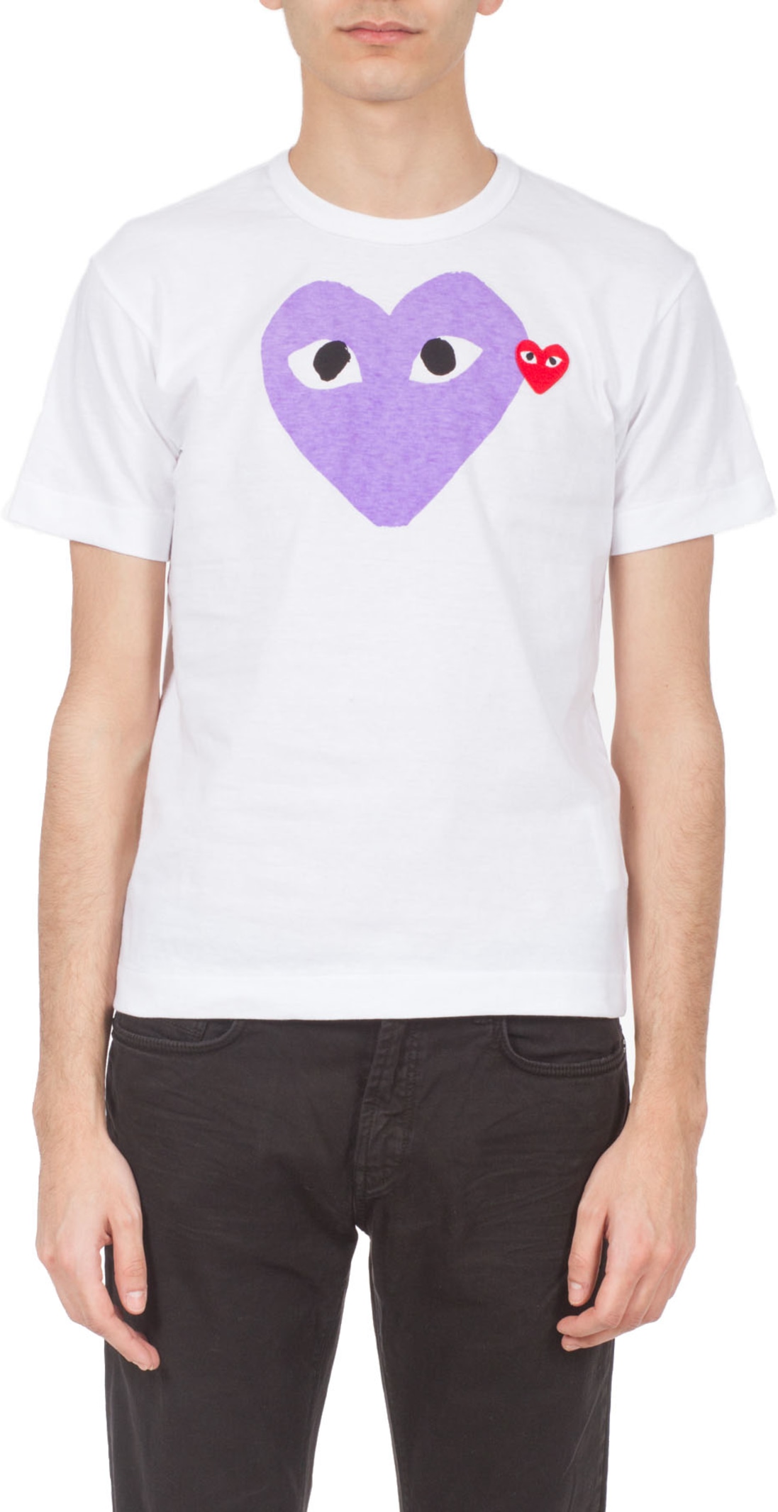 comme des garçons t shirt violet