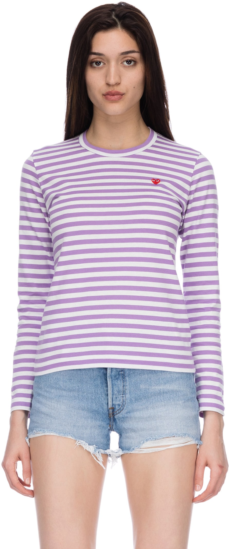 comme des garçons play violet