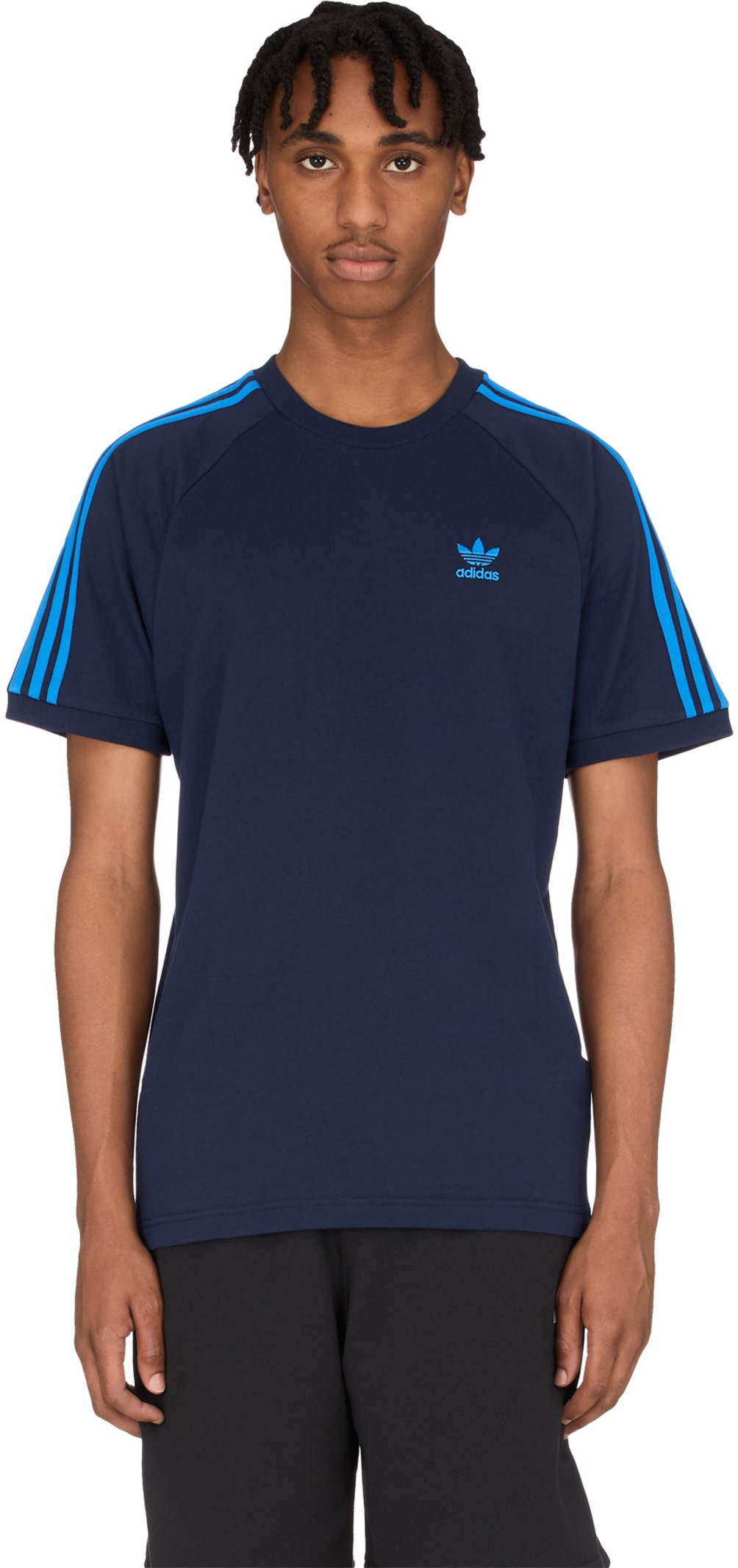 Jual Adidas Women 3 Stripes Look Up Tee Collegiate Navy Originals