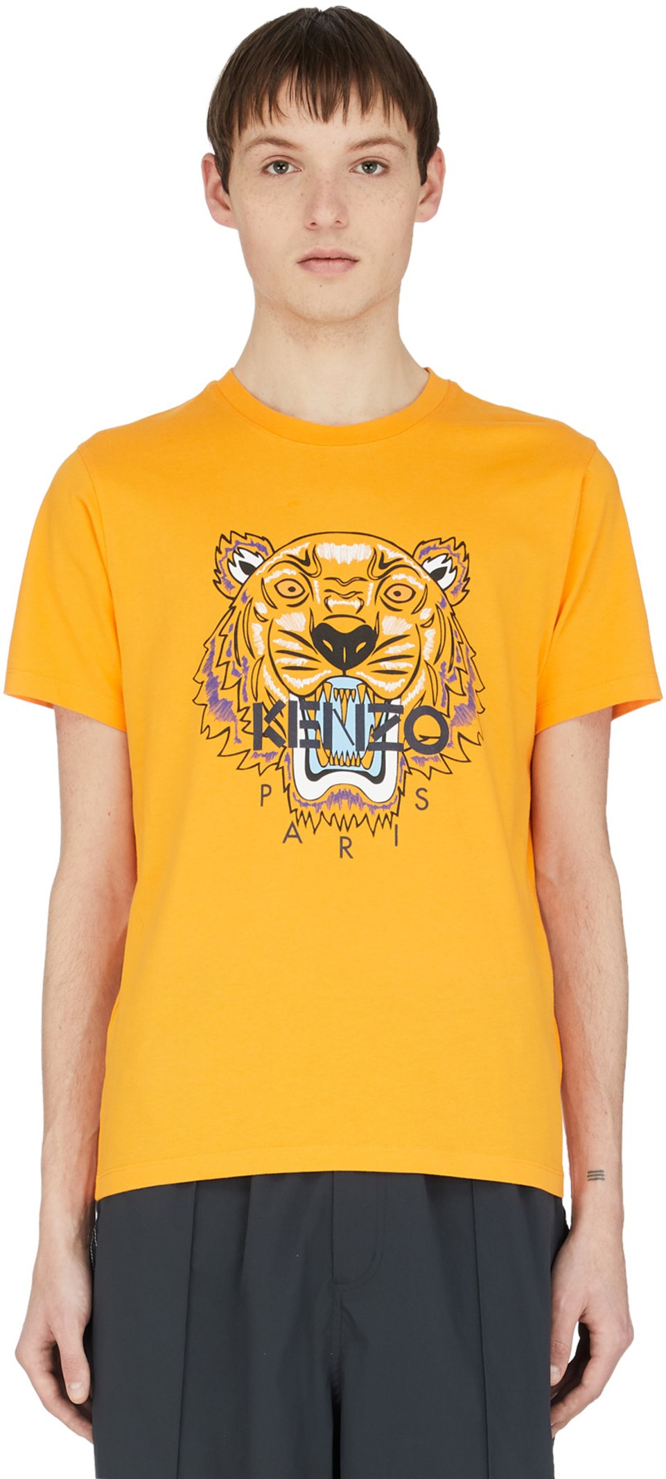 kenzo orange tiger t shirt