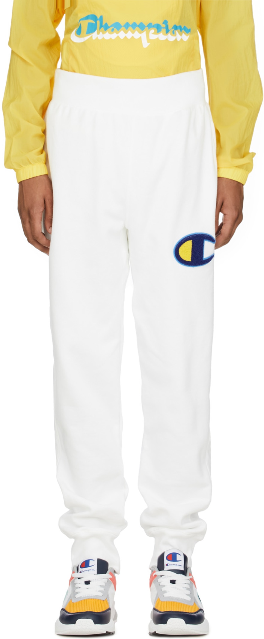 champion reverse weave chenille big c jogger