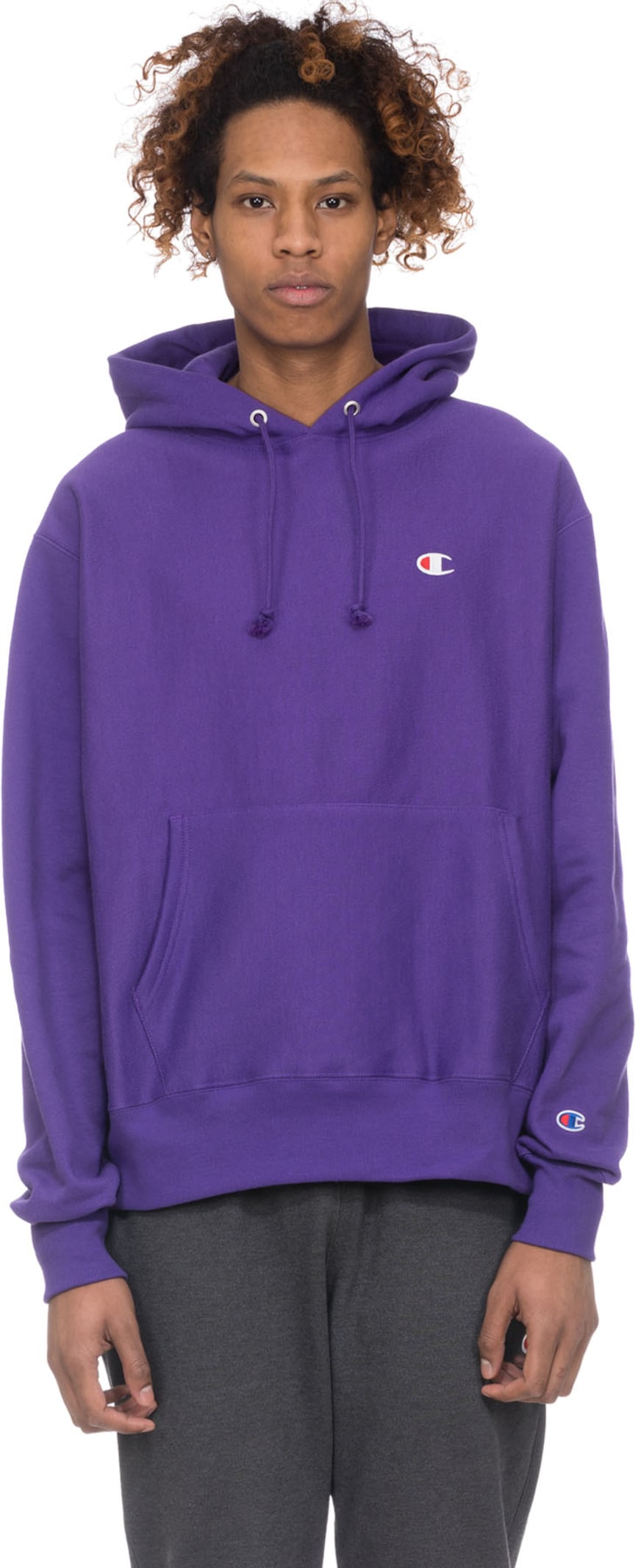 purple champion pullover