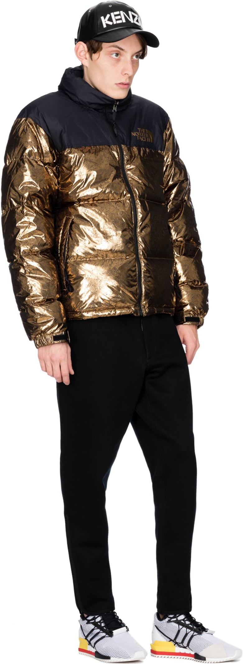 the north face 1996 retro nuptse jacket metallic copper