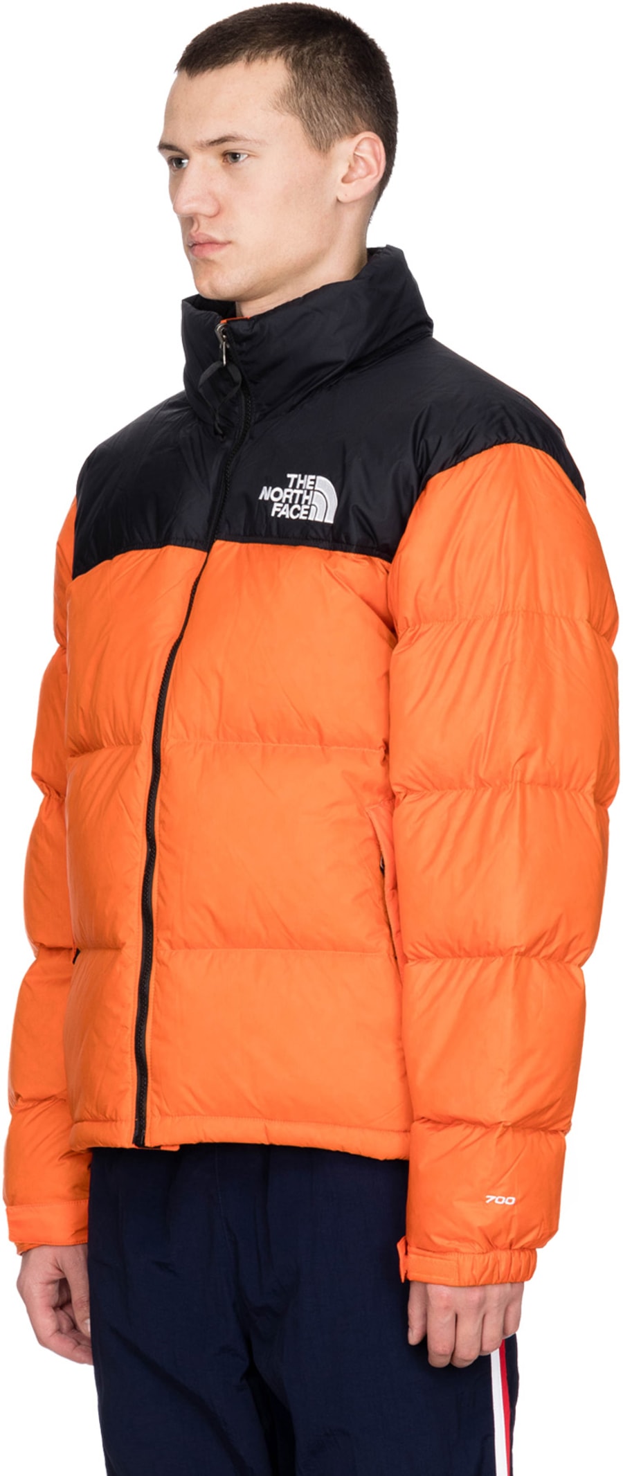 north face persian orange nuptse