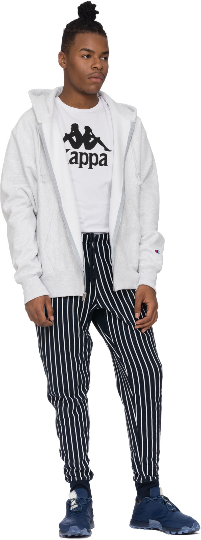 champion pinstripe joggers