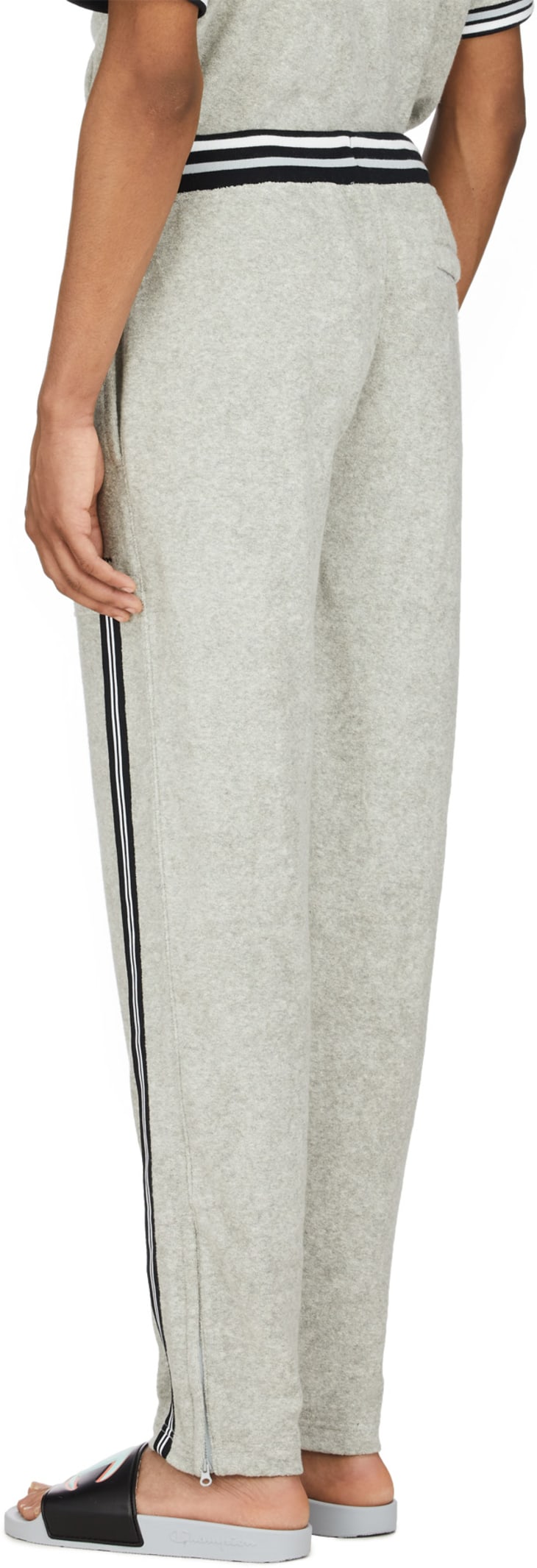 Champion Terry Cloth Warm Up Pants Oxford Grey Influenceu